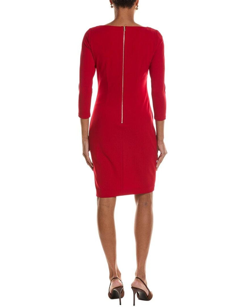 DKNY Red Sheath Dress