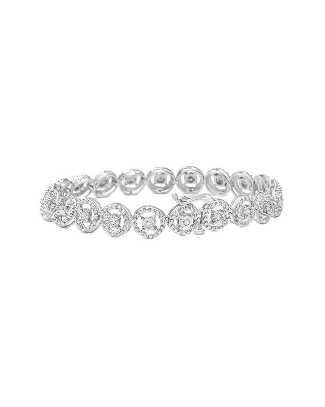 Haus of Brilliance White 0.55 Ct. Tw. Diamond Link Bracelet