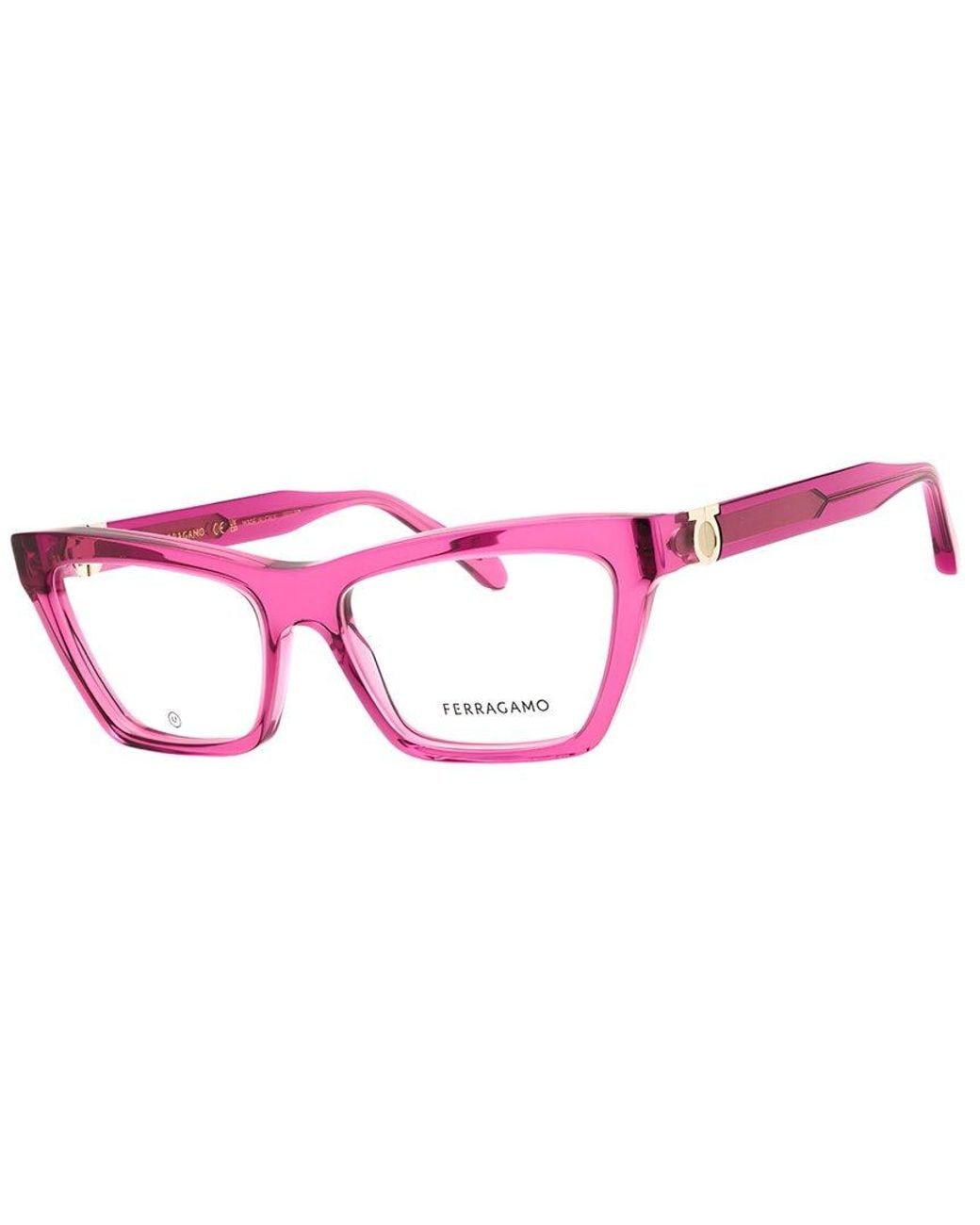 Ferragamo Pink 54Mm Optical Frames