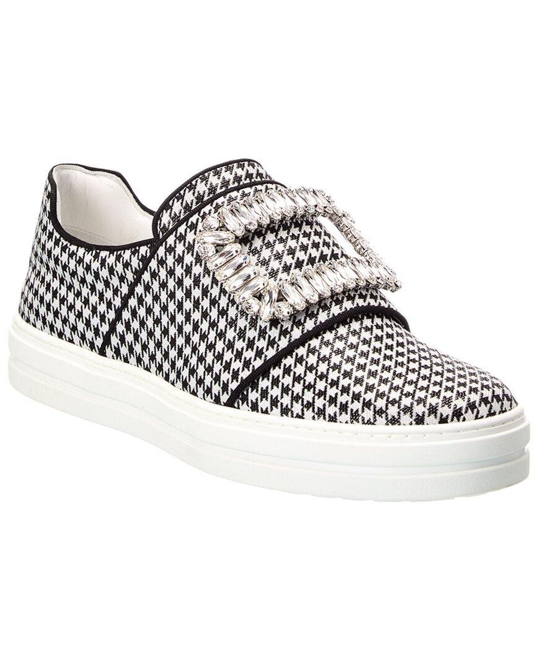Roger Vivier Black Canvas Sneaker