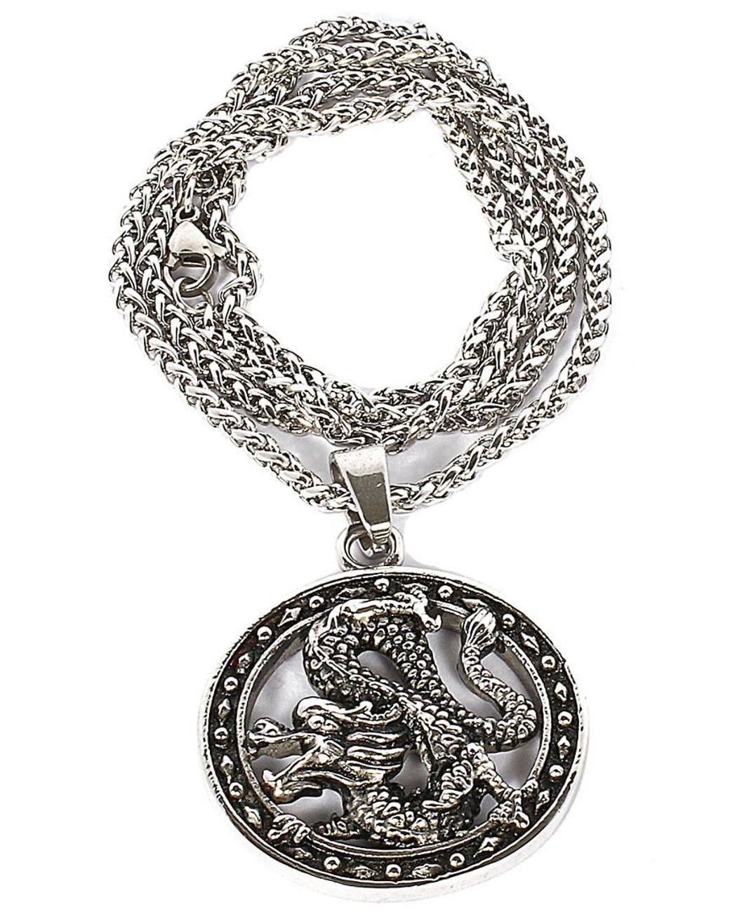 jean claude Metallic Stainless Steel Necklace for men