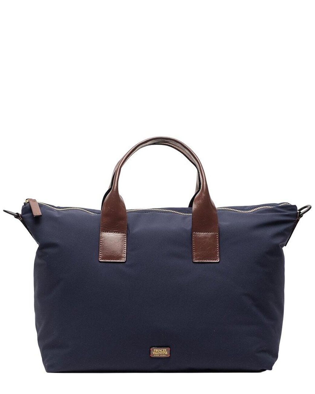 Frances Valentine Blue Elliot Padded Tote