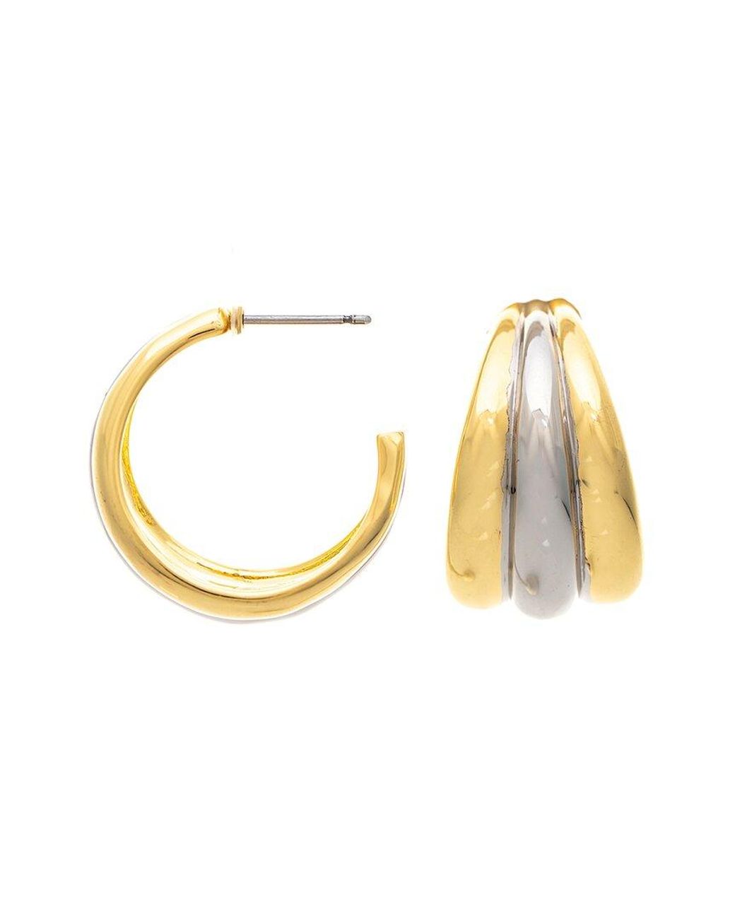 Rivka Friedman Metallic Plated Hoop Earrings