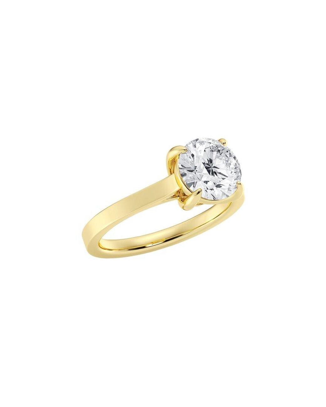 Lab Grown Diamonds Metallic 14K 2.00 Ct. Tw. Lab-Grown Diamond Solitaire Engagement Ring