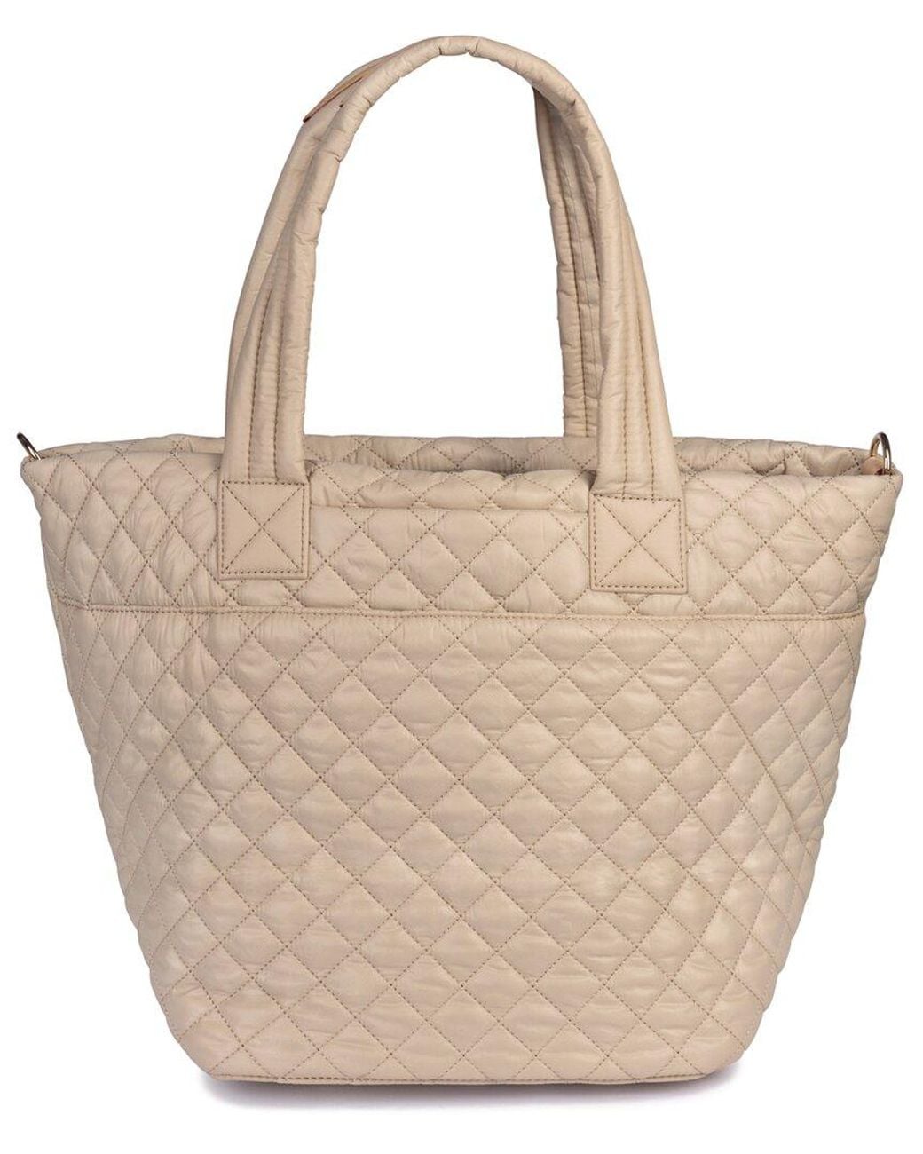 MZ Wallace Natural Medium Metro Leather Tote Deluxe