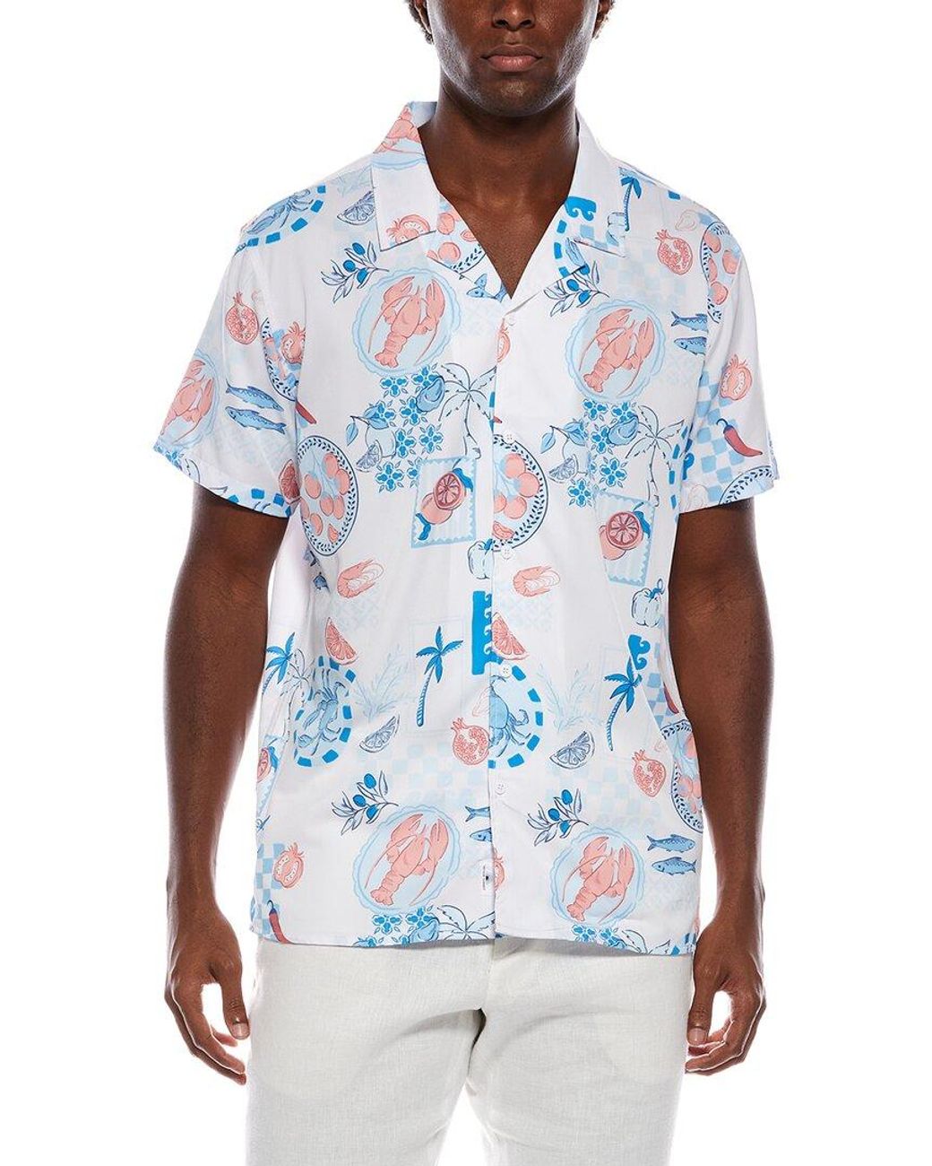 Vintage Summer White Premium Camp Shirt for men