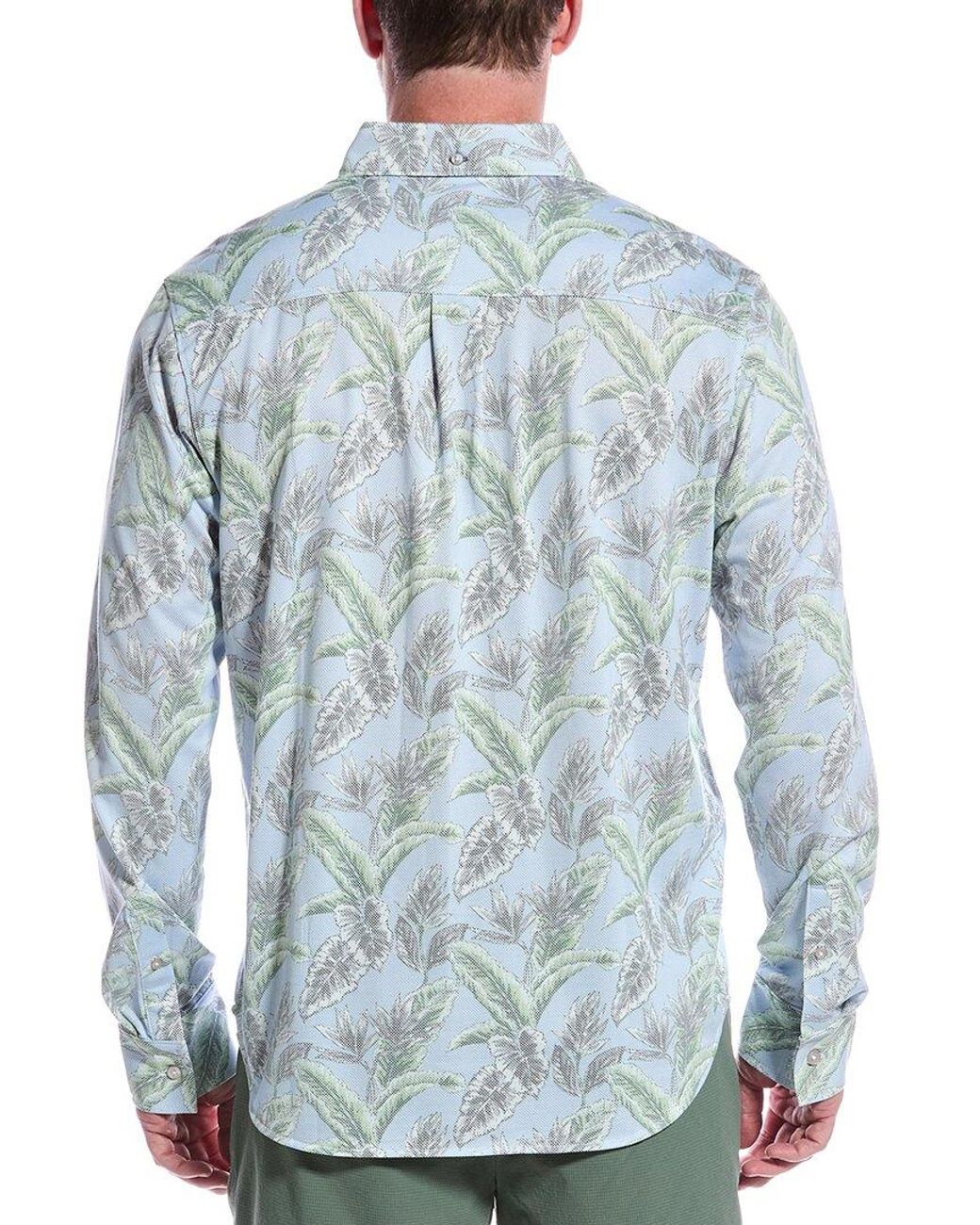 Tommy Bahama Blue San Lucio Vibrant Fronds Shirt for men