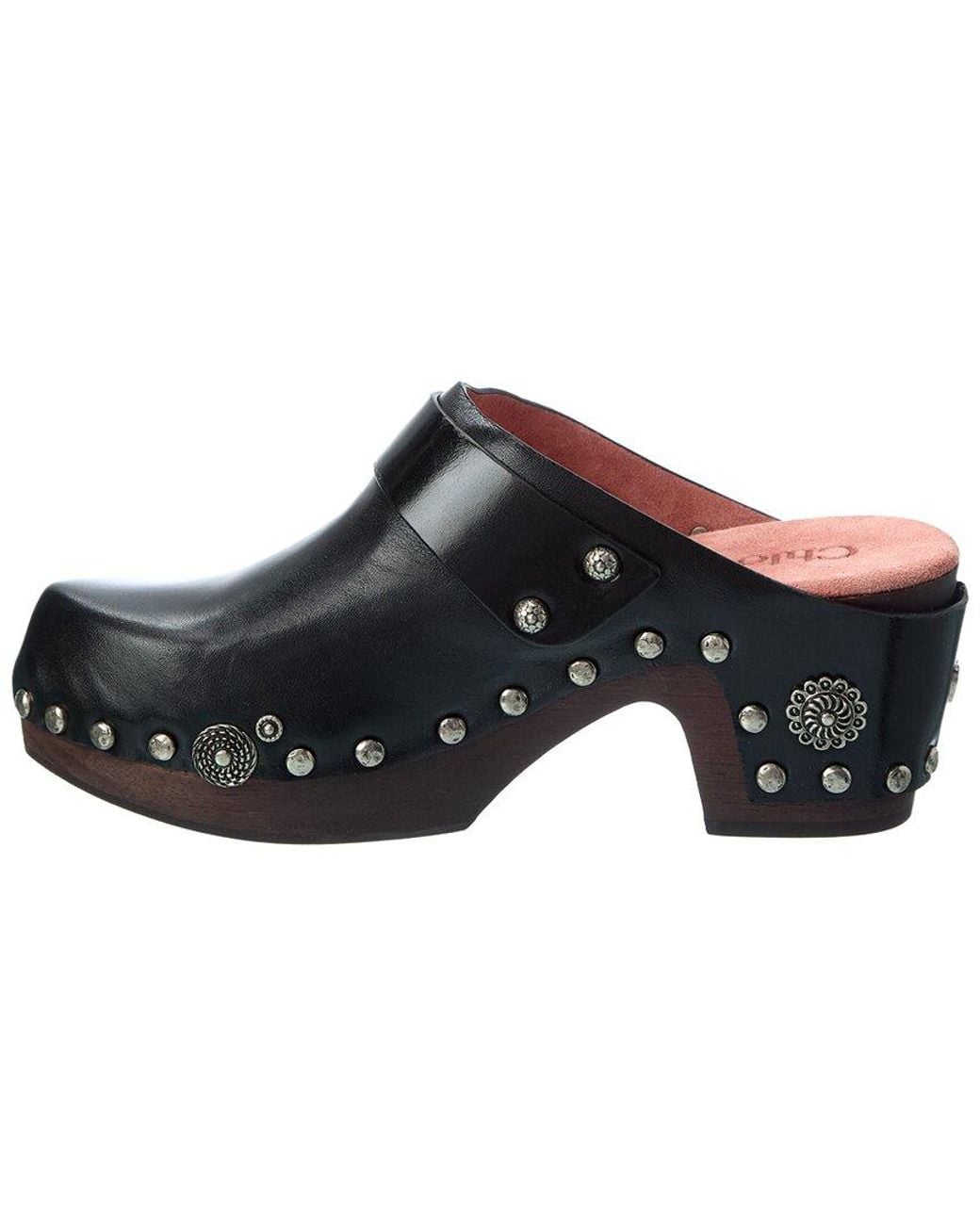 Chloé Black Tails Leather Clog