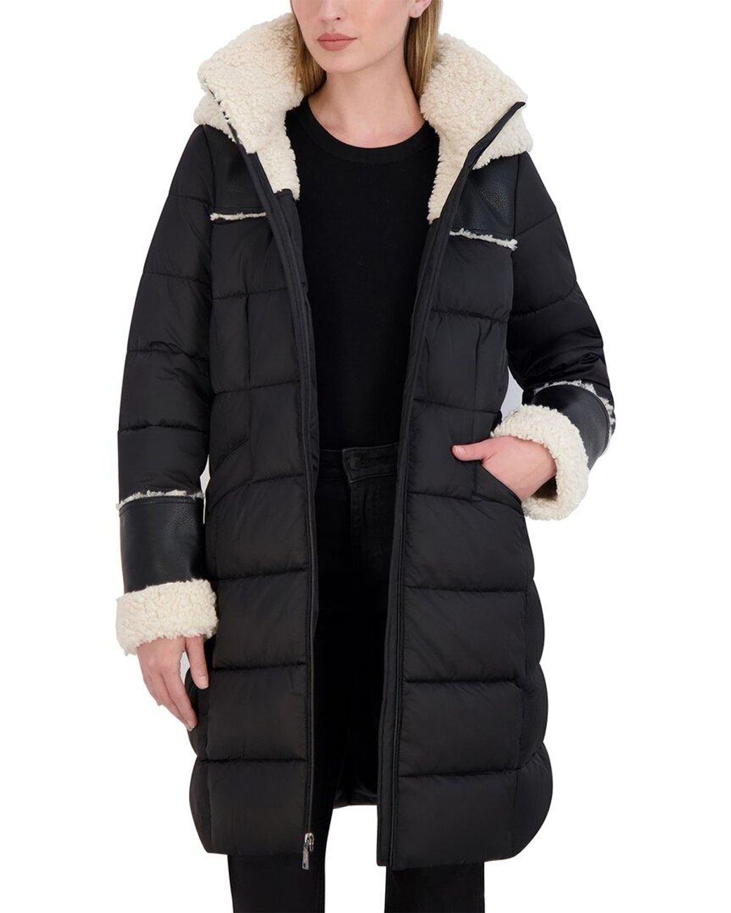 Tahari Puffer Coat in Black Lyst UK
