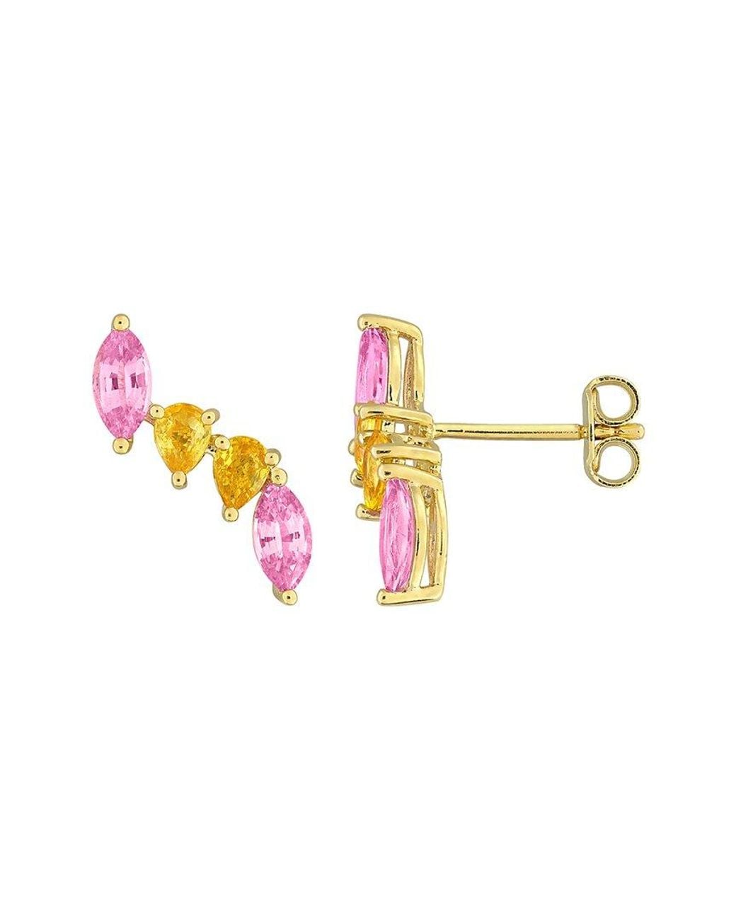 Rina Limor White 2.00 Ct. Tw. Sapphire, Sapphire Stud Earrings