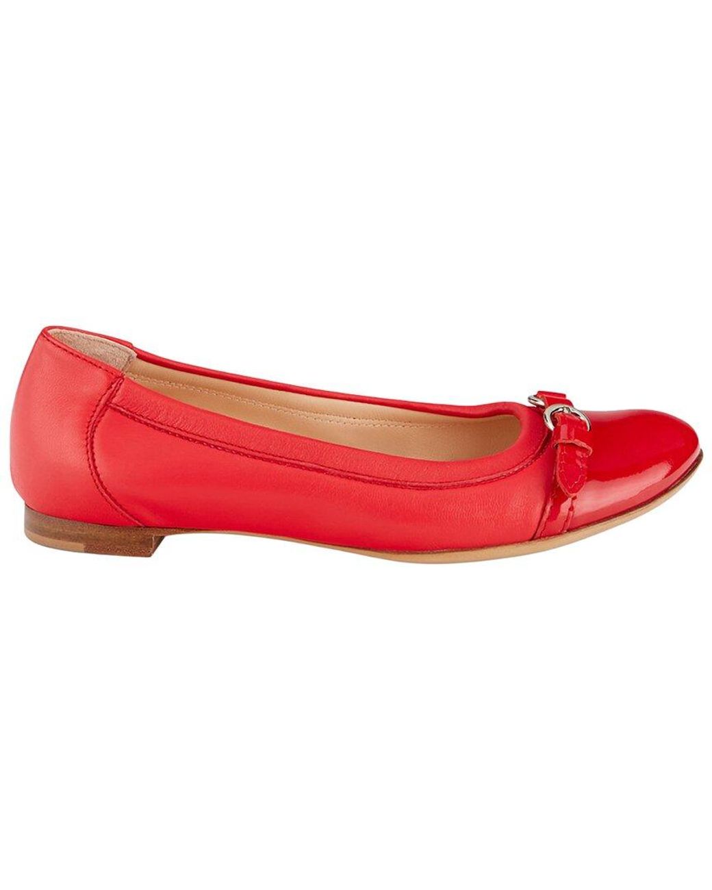 Agl Attilio Giusti Leombruni Red Monika Leather Ballet