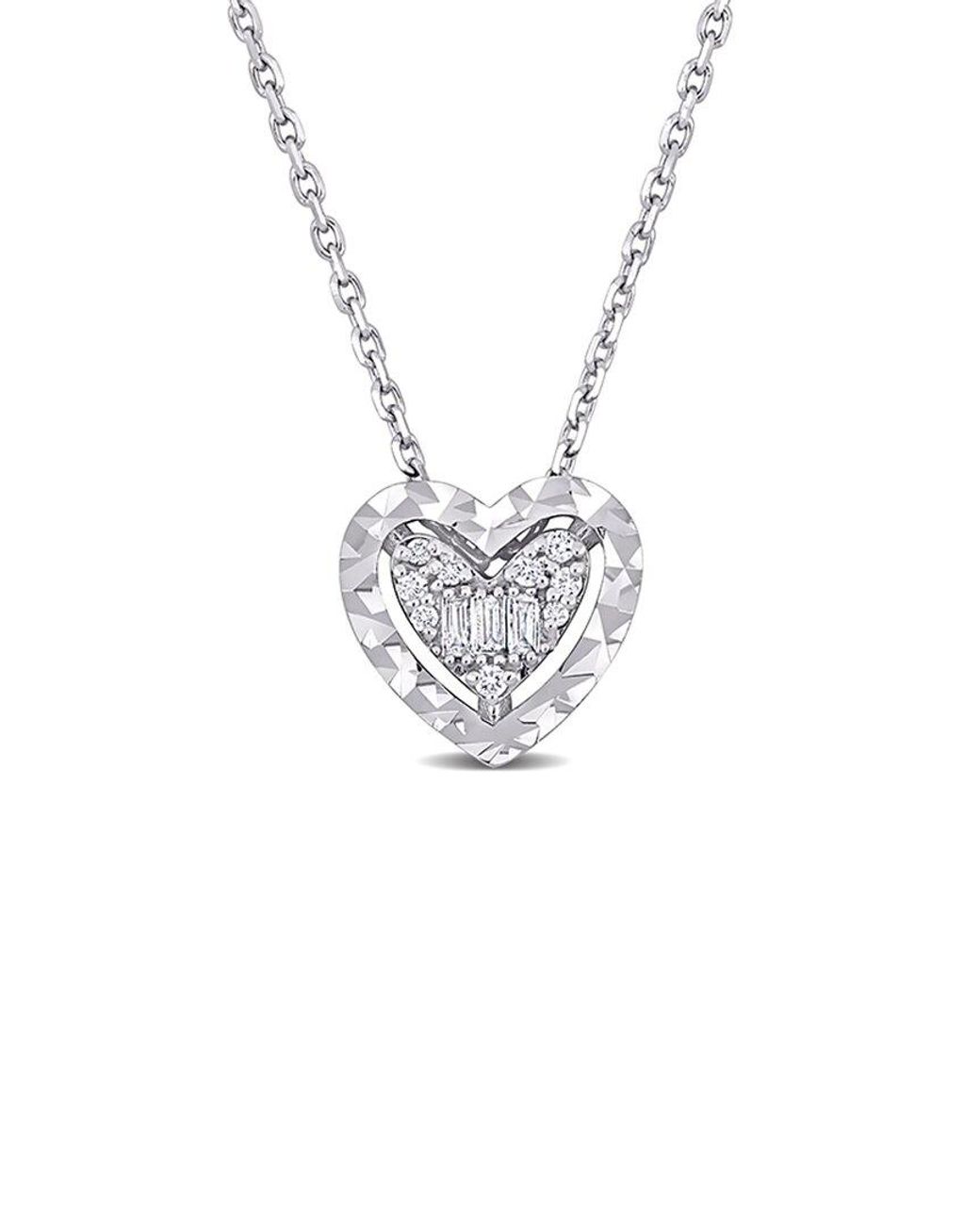 Rina Limor White 14k 0.06 Ct. Tw. Diamond Pendant