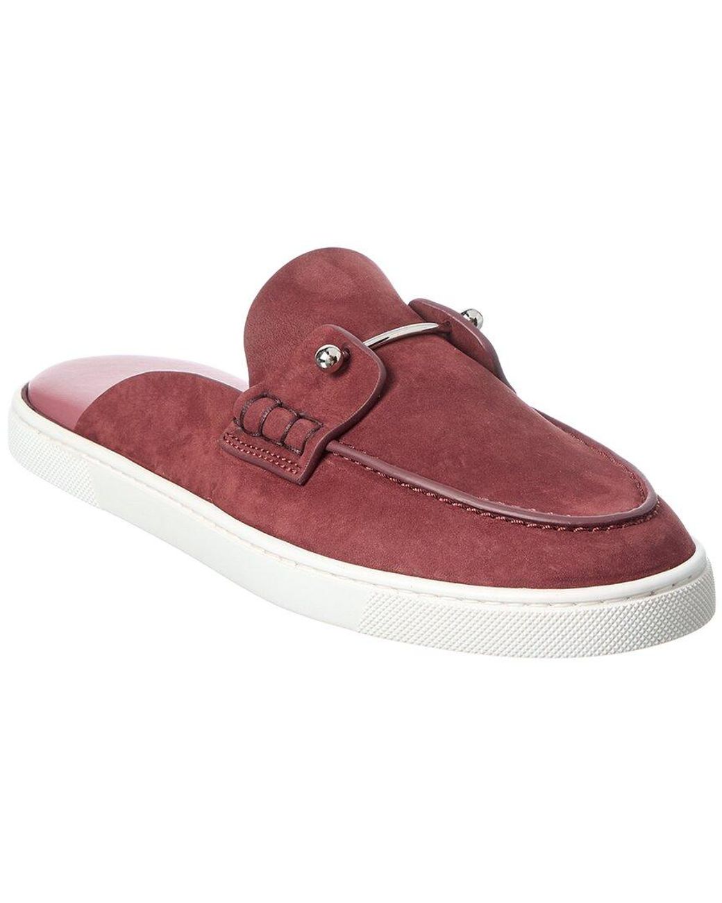 Christian Louboutin Red Suede Mule