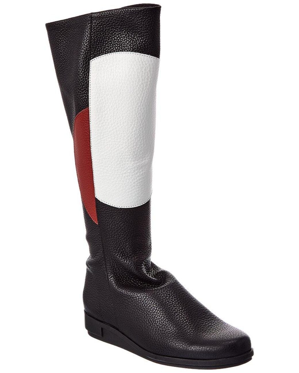 Arche Black Dayuna Leather Knee-High Boot