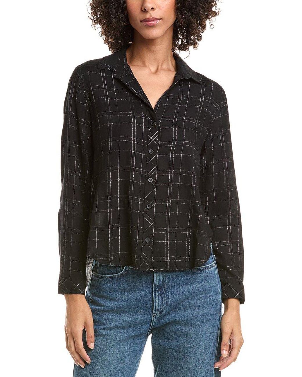Bella Dahl Black Button Down Shirt