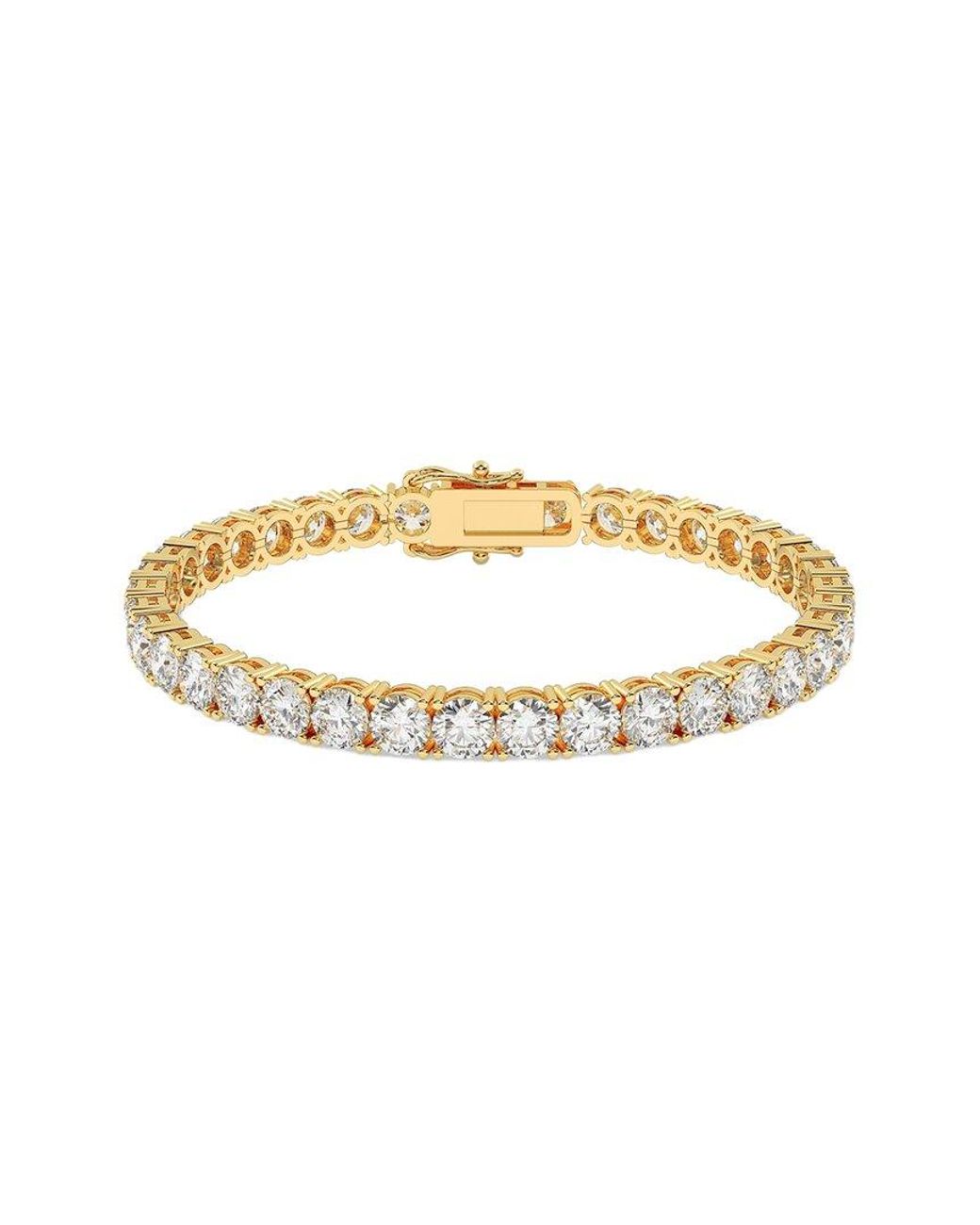 Diamond Select Cuts Metallic 14K 15.00 Ct. Tw. Diamond Bracelet