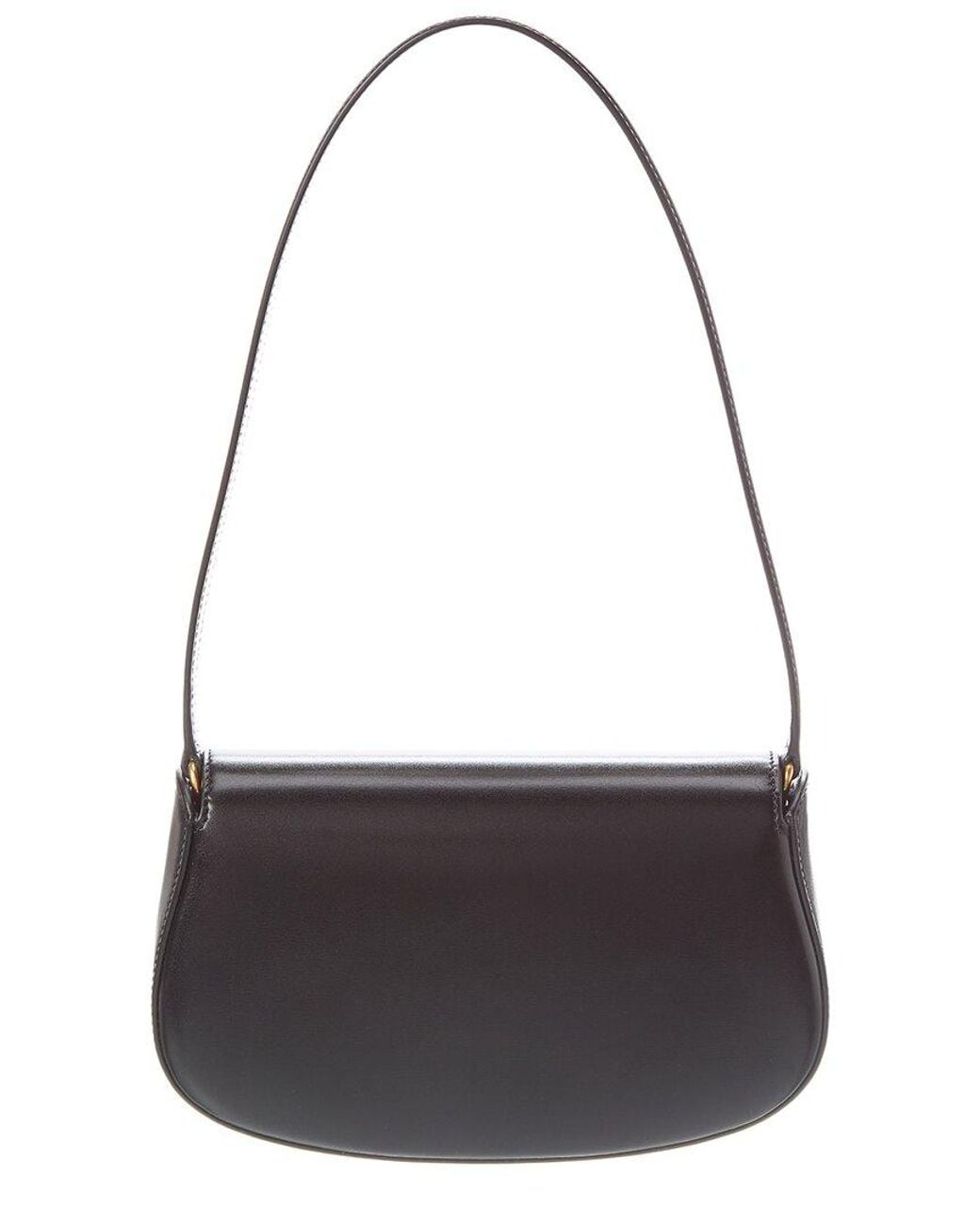 Saint Laurent Gray Voltaire Box Leather Shoulder Bag