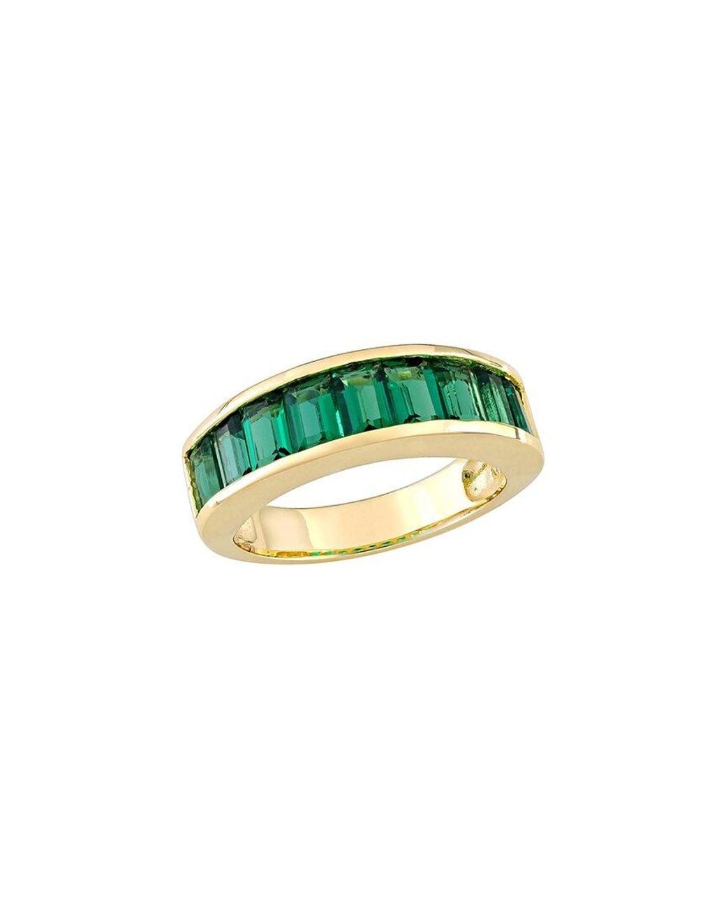 Rina Limor Green Over 2.70 Ct. Tw. Lab-Grown Created Emerald Semi-Eternity Ring