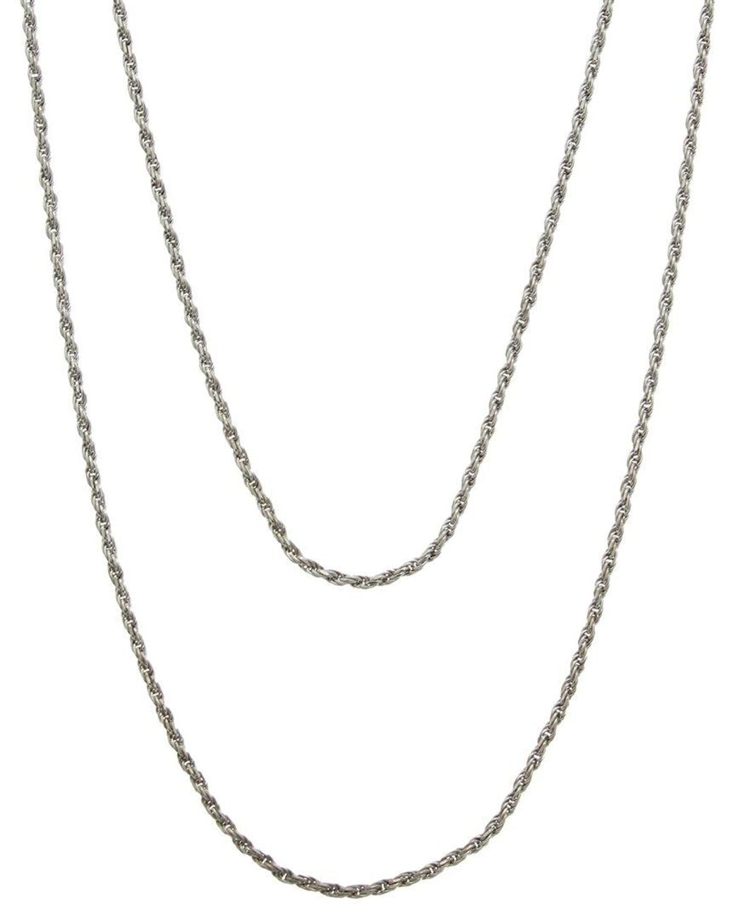 Italian Gold Over Silver Metallic 18K Plated Multi Strand Necklace