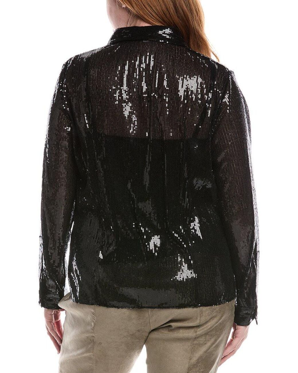Michael Kors Black Collection Sequin Hansen Shirt