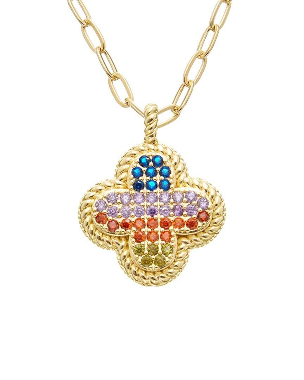 Juvell Metallic 18K Cz Necklace