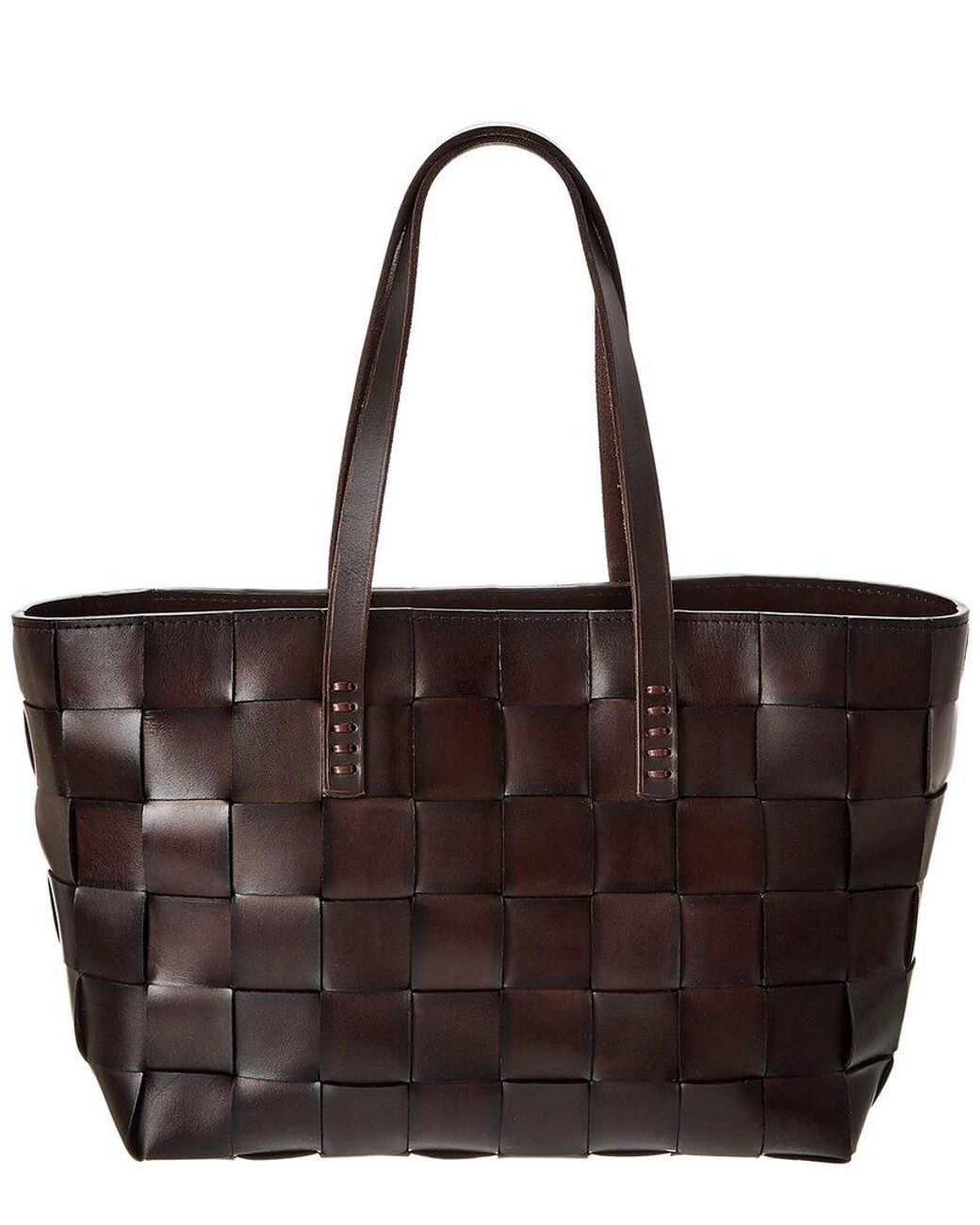 Dragon Diffusion Brown Crossover Leather Tote