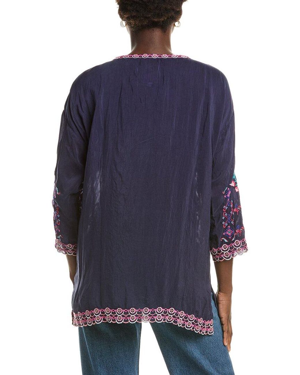 Johnny Was Blue Brixley Tunic
