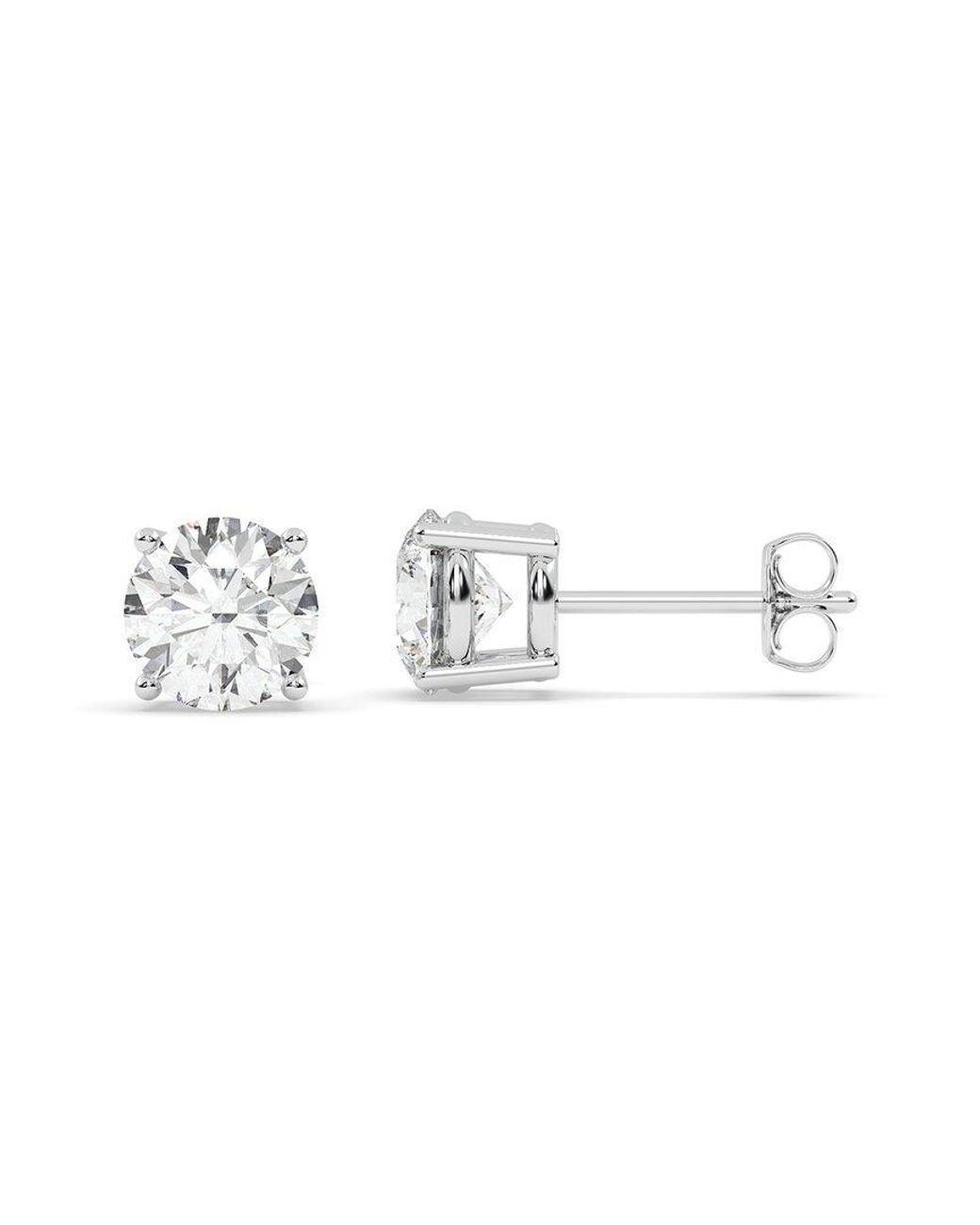 Lab Grown Diamonds Metallic 14K 2.00 Ct. Tw. Lab-Grown Diamond Earrings