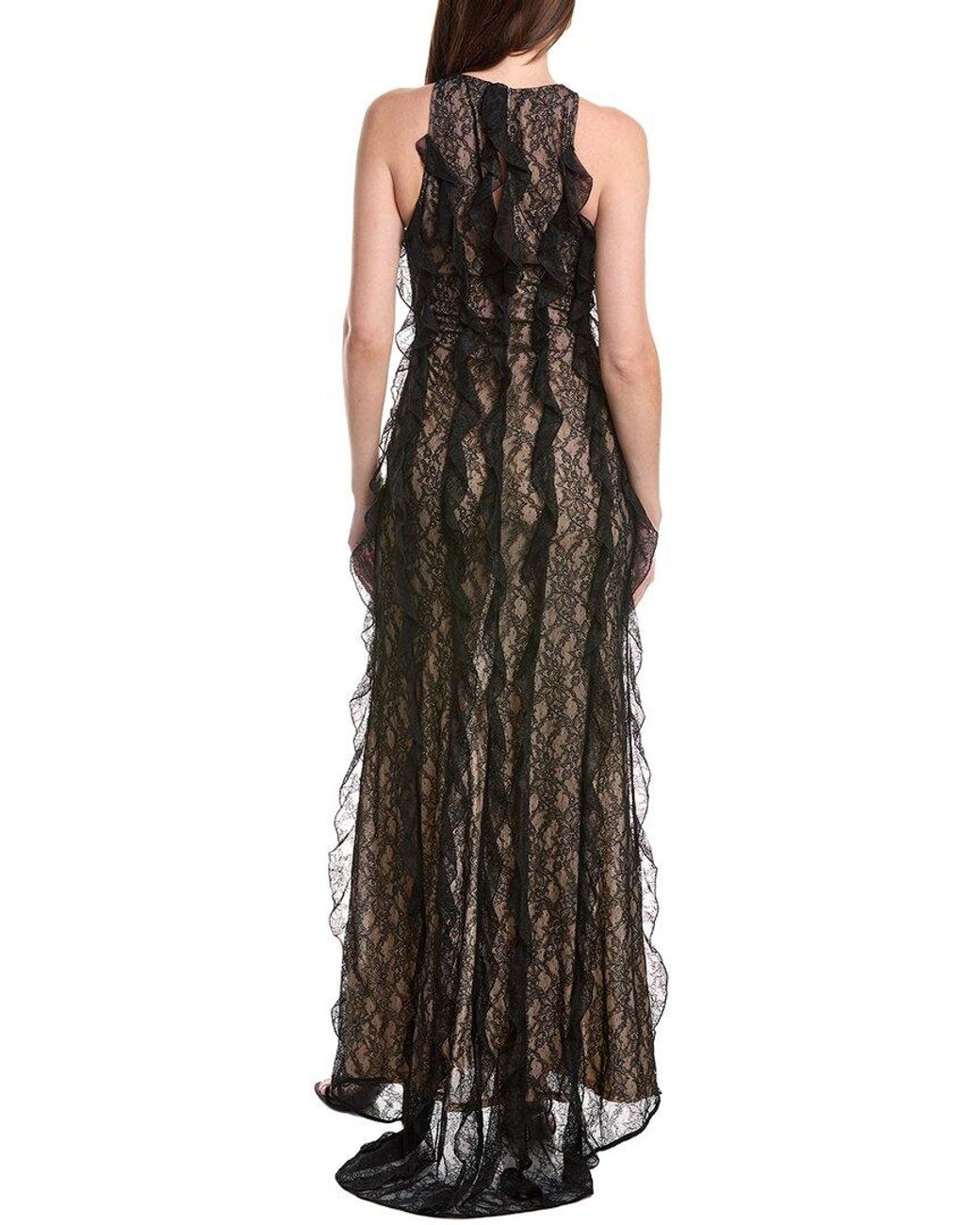 Sans Faff Brown Lace Evening Dress