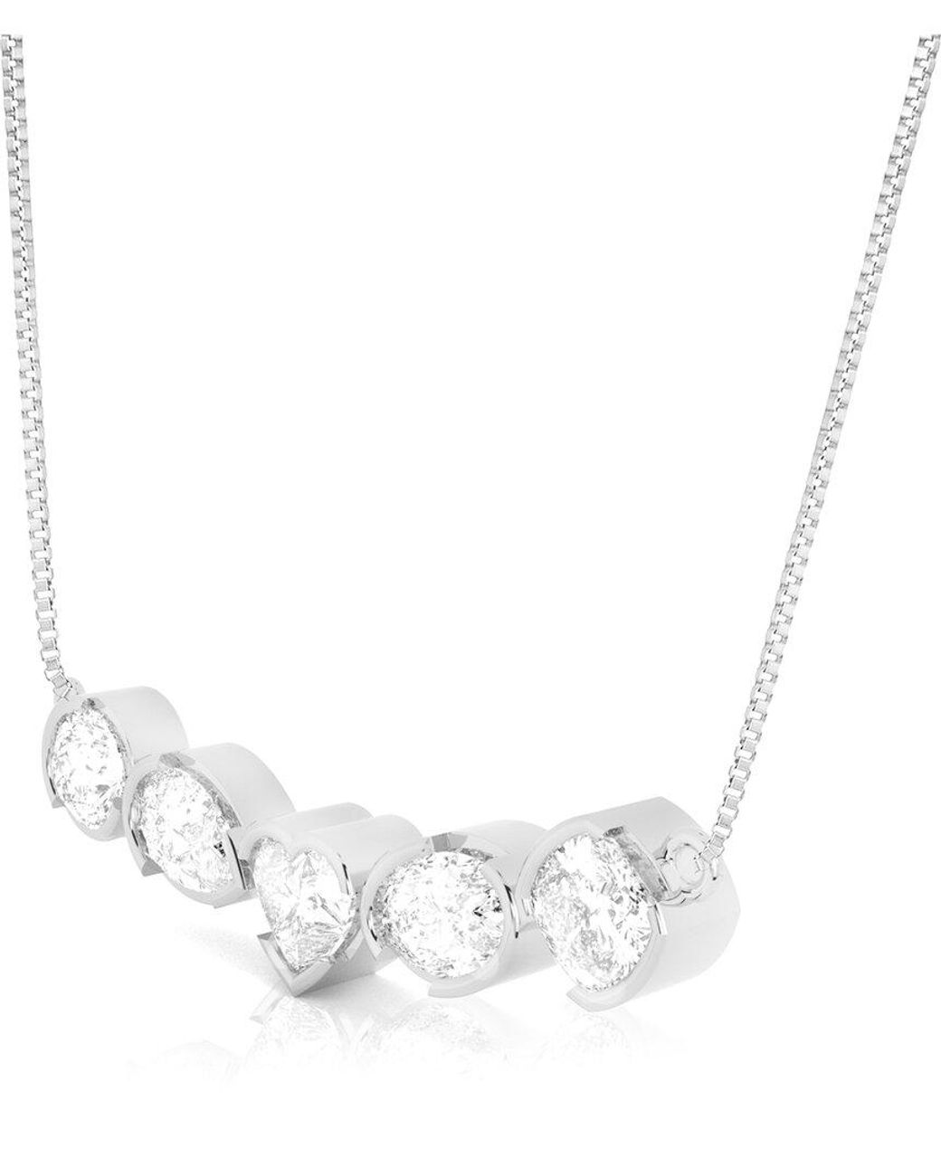 Amairah White 14K 10.00 Ct. Tw. Lab-Grown Diamond Necklace