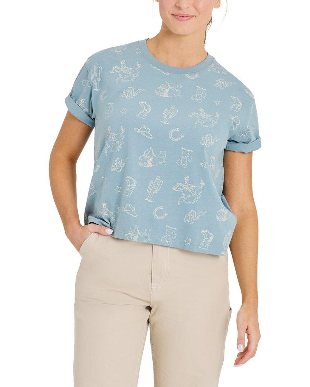 Life Is Good. Blue Crusher T-Shirt