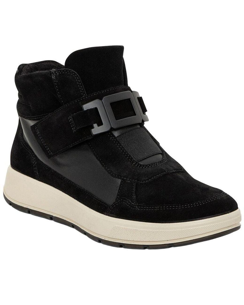 Ara Black Ravenna Suede & Leather Sneaker