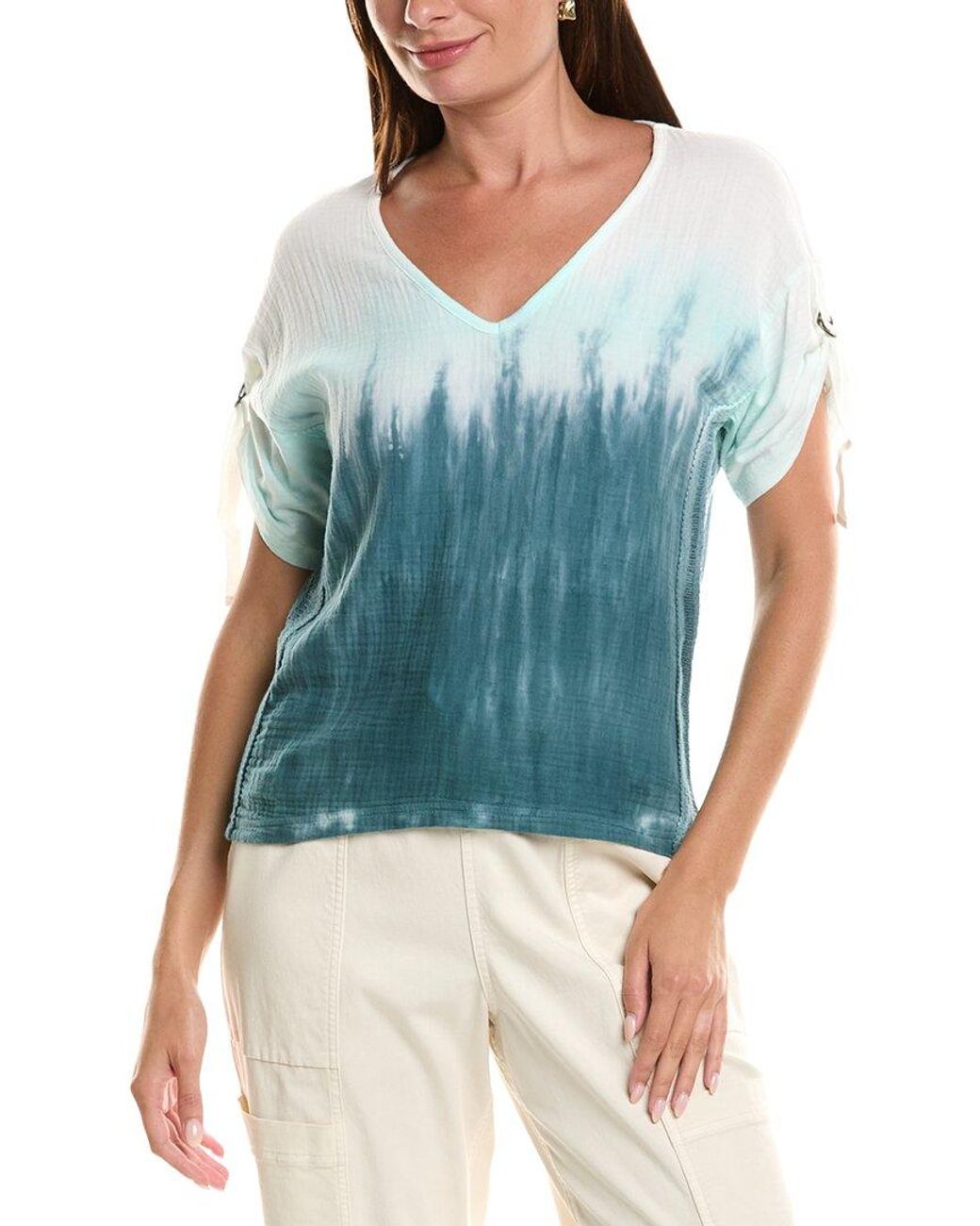 XCVI Blue Milani Top