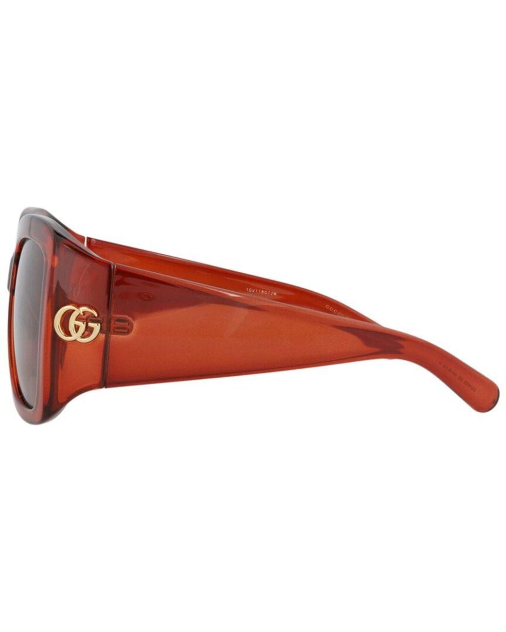 Gucci Red 55Mm Sunglasses