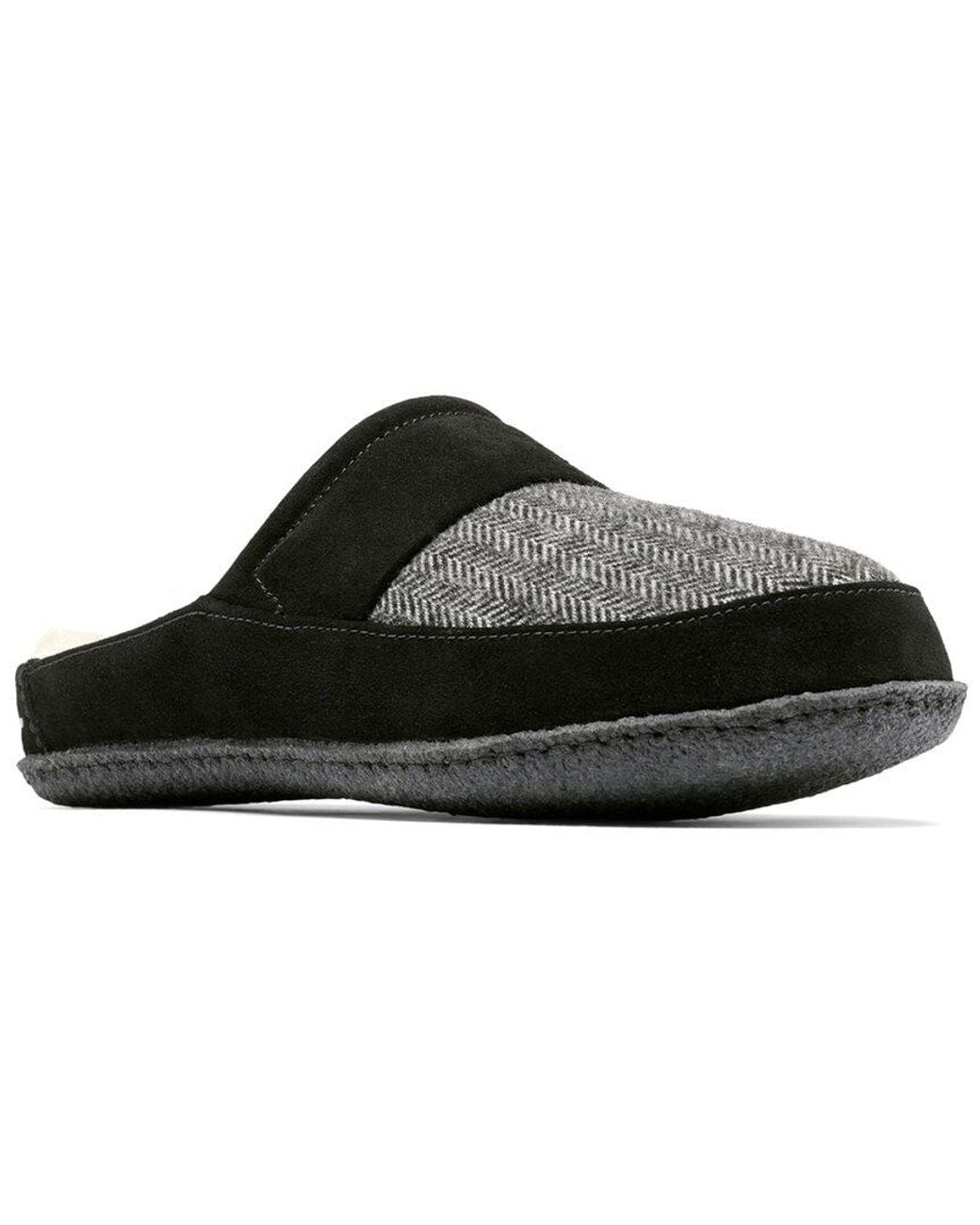 Sorel Black Falcon Ridge Ii Scuff Suede Slipper for men