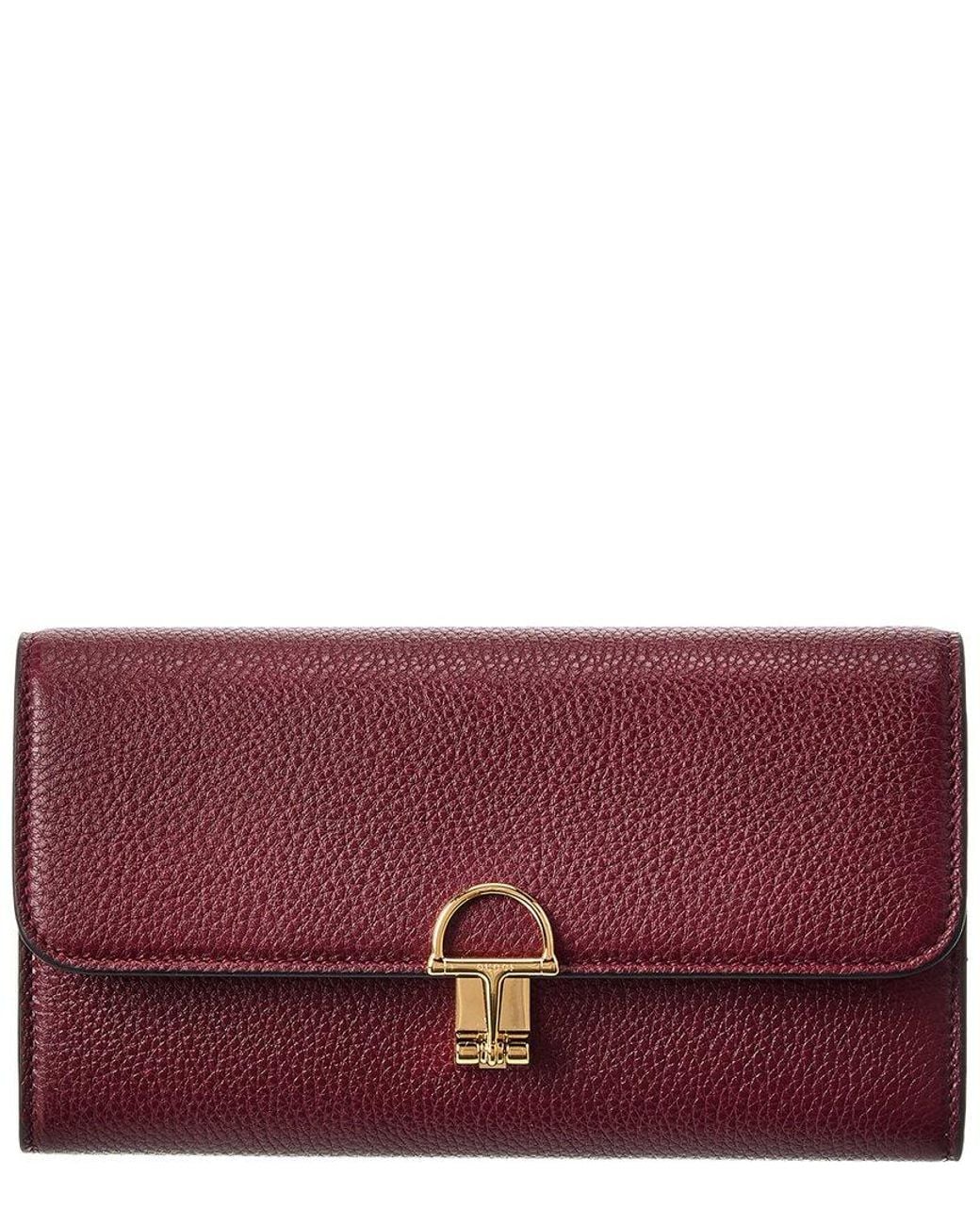 Gucci Purple Softbit Leather Continental Wallet