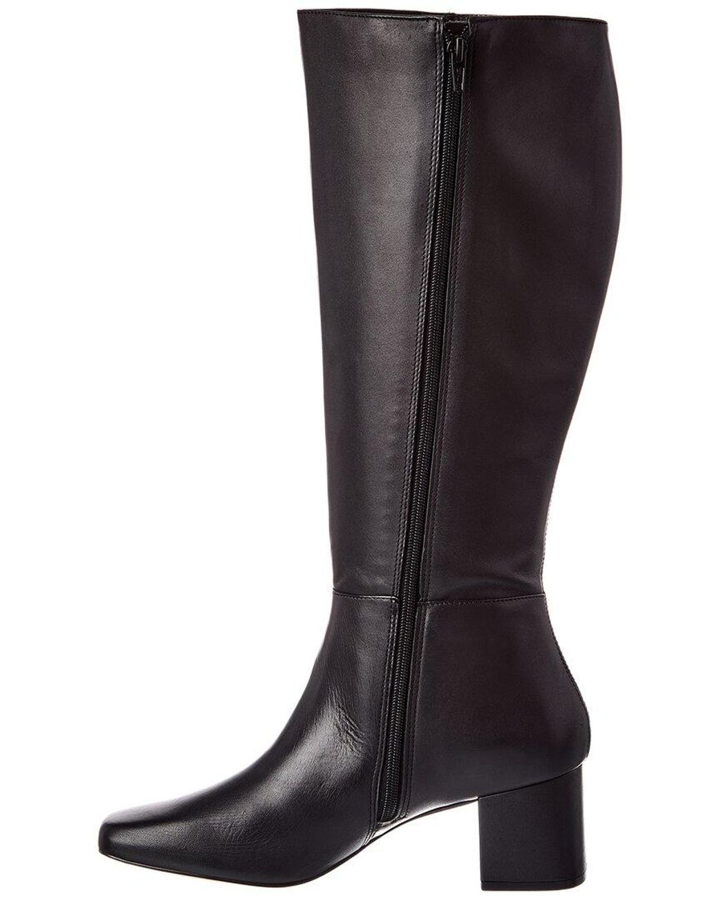 Dune Black Signature Leather Boot