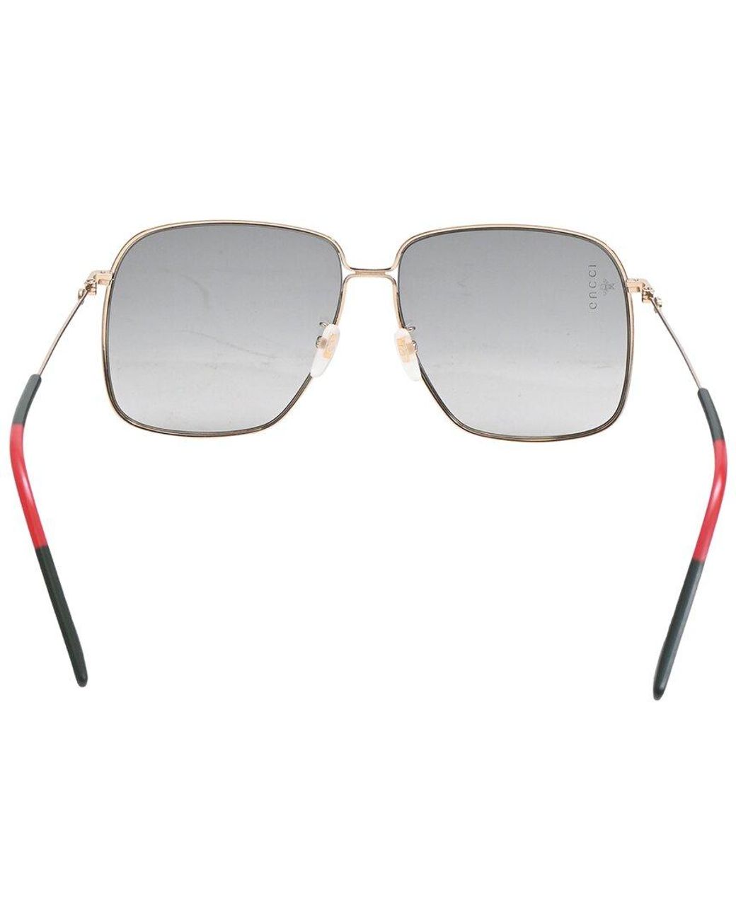 Gucci Gray Oversized Sunglasses (Authentic Pre-Loved)