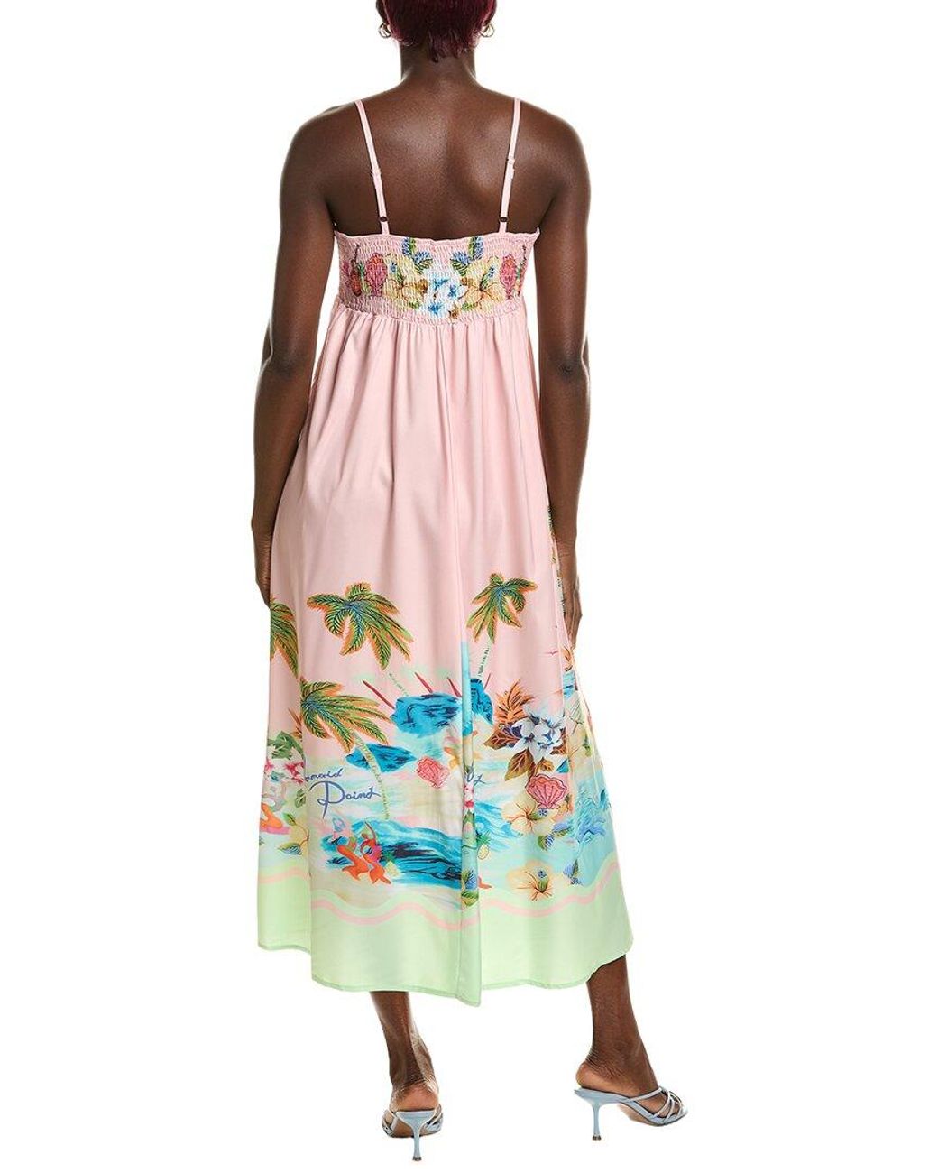 Linda Charm Green Midi Dress