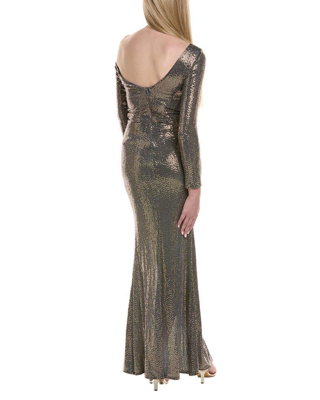 Issue New York Metallic Sequin Maxi Dress