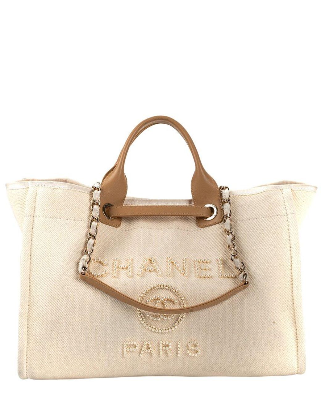 Chanel canvas shopping bag new arrivals