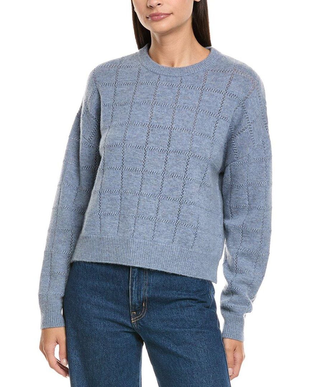 NAADAM Blue Wool & Cashmere-Blend Sweater