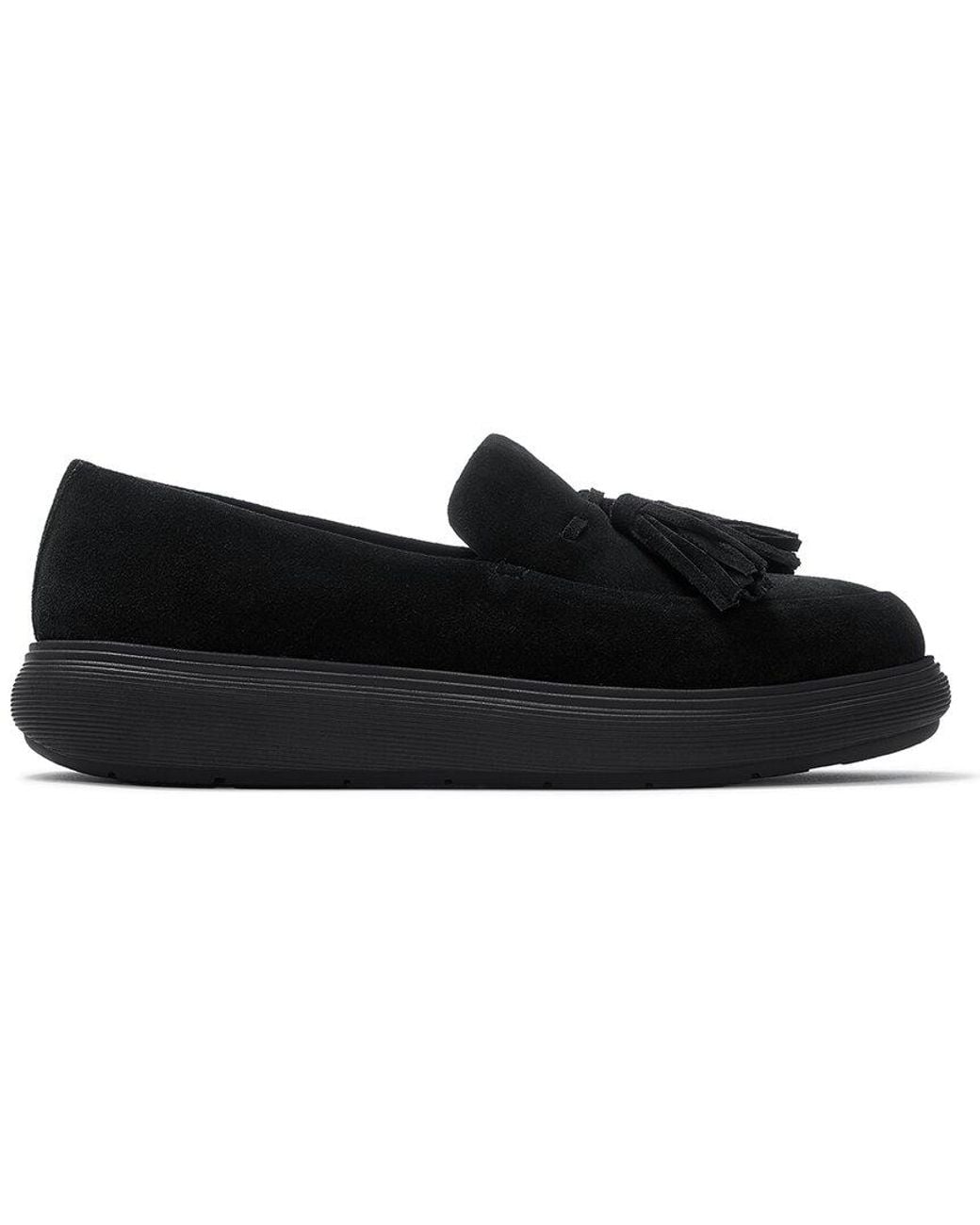 Fitflop Black Iq-Comff Suede Loafer