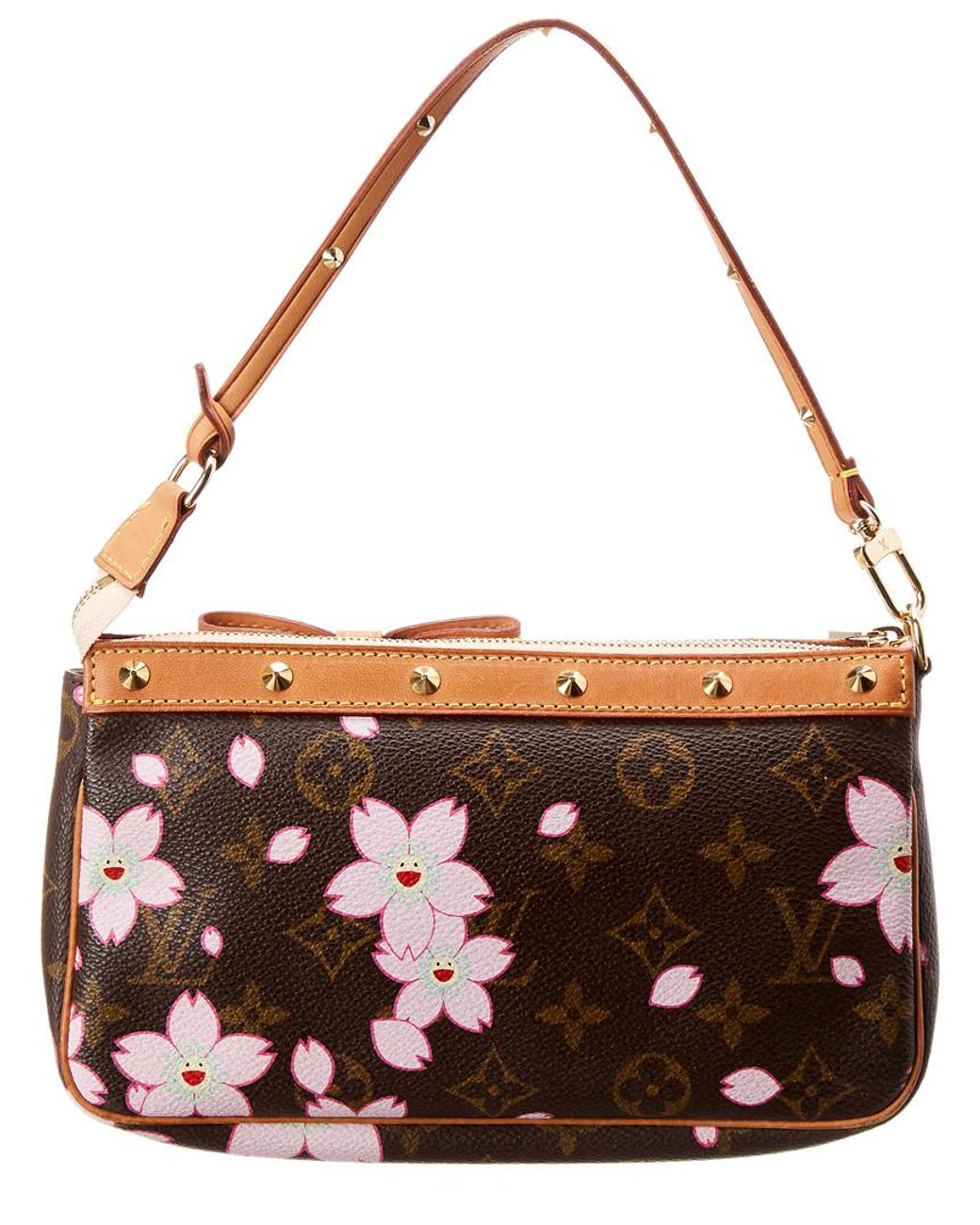 Louis Vuitton Monogram Canvas Cherry Blossom Pochette Accessories in Brown  | Lyst