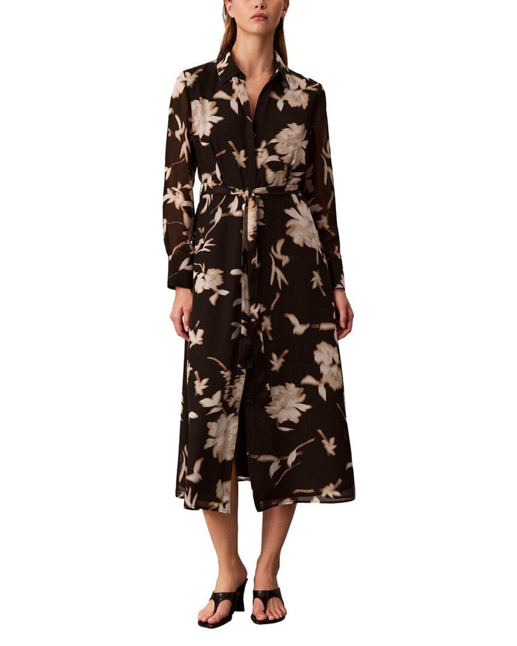 Calvin Klein Black Shirtdress