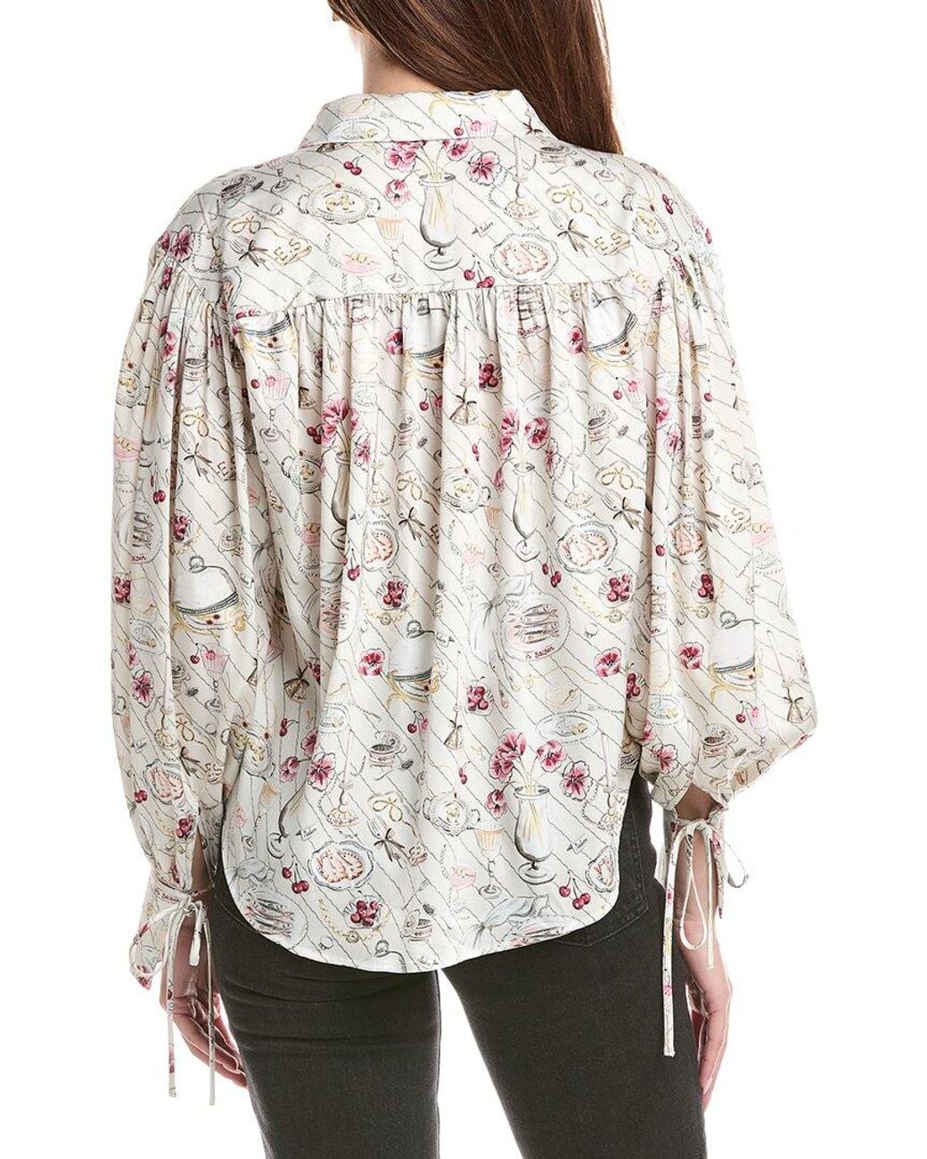 En Saison Gray Dinner Party Button Up Shirt