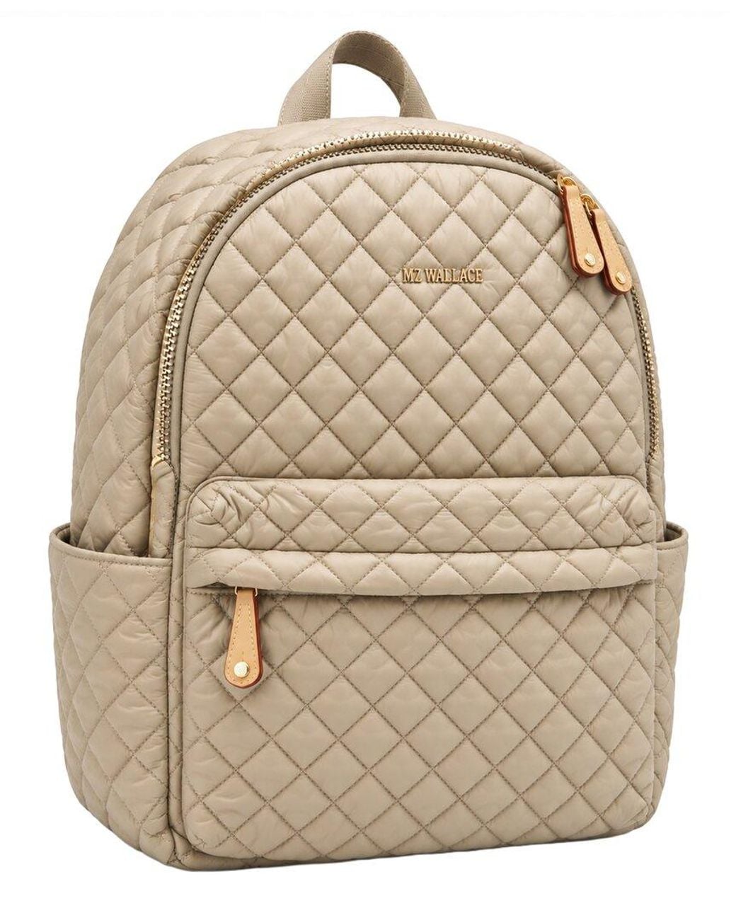 MZ Wallace Natural Metro Nylon & Leather Backpack