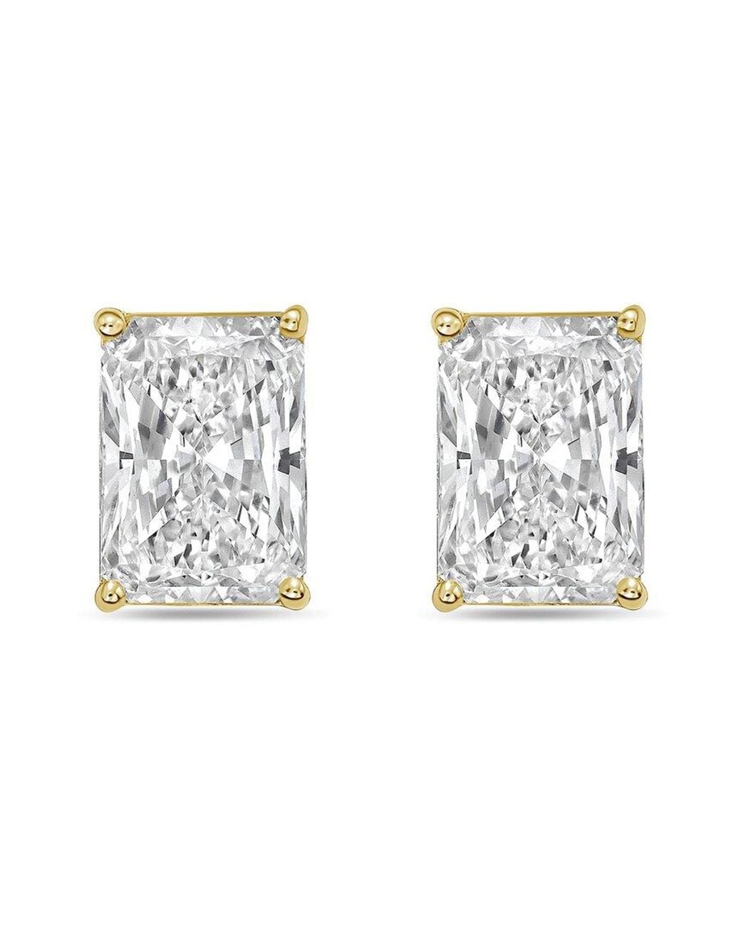 Diana M White Diana M. 14K 12.00 Ct. Tw. Lab-Grown Diamond Stud Earrings