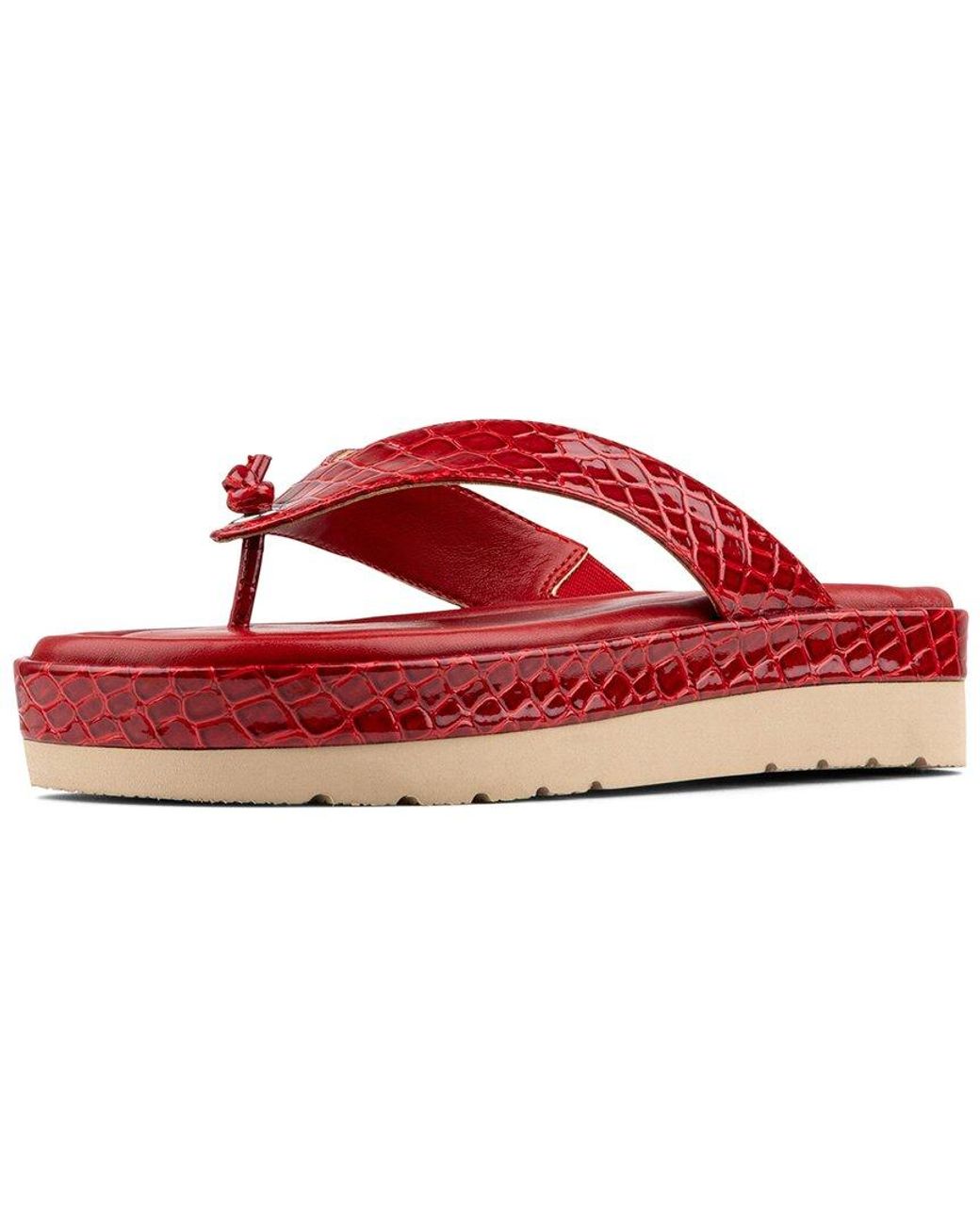 Donald J Pliner Red Lorra Sandal