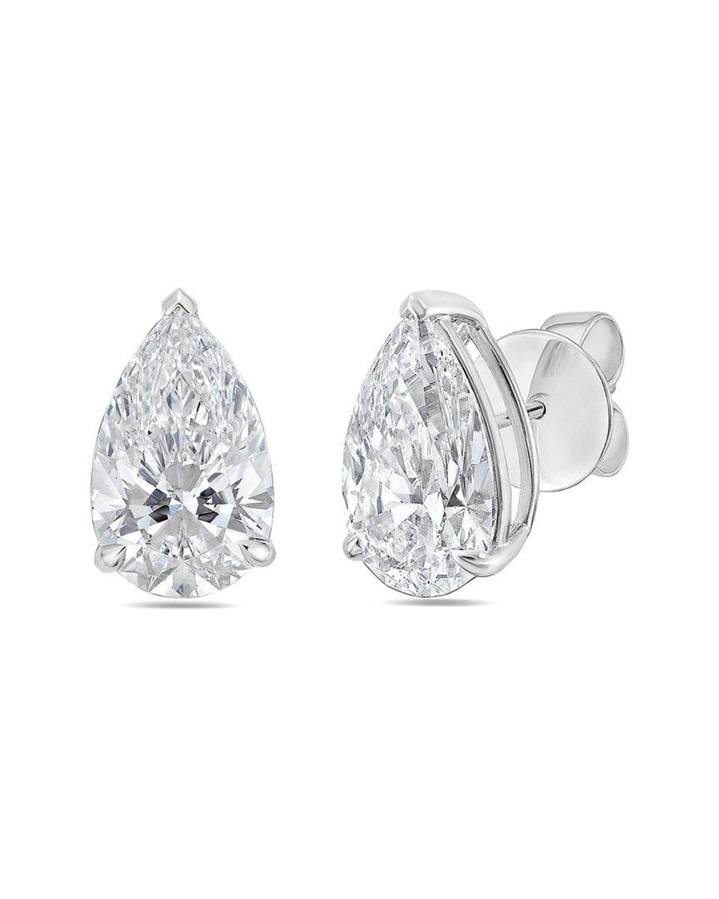 Diana M Metallic Diana M. 14K 5.00 Ct. Tw. Lab-Grown Diamond Earrings